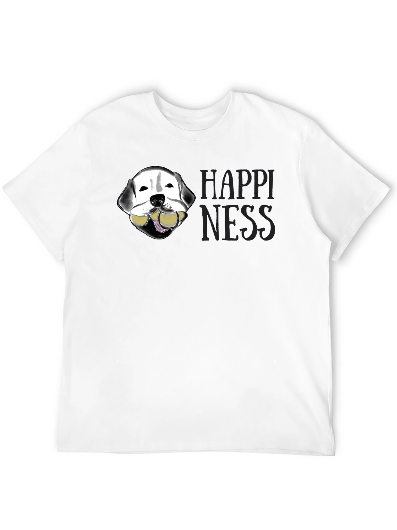 Dog with Tennis Balls Happiness T-Shirt
