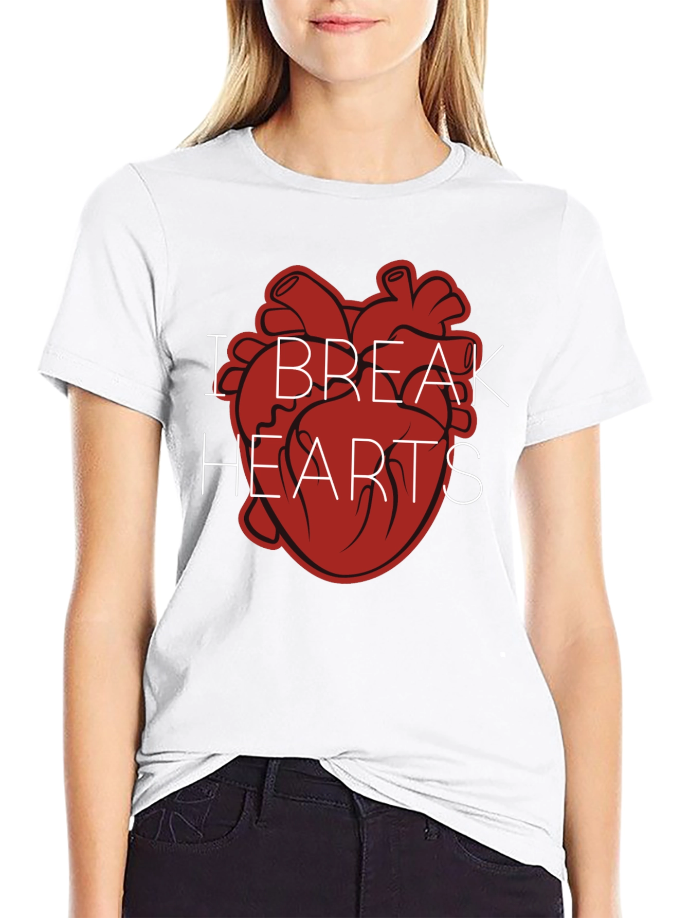 I Break Hearts Graphic Tee - Mens Black T-Shirt