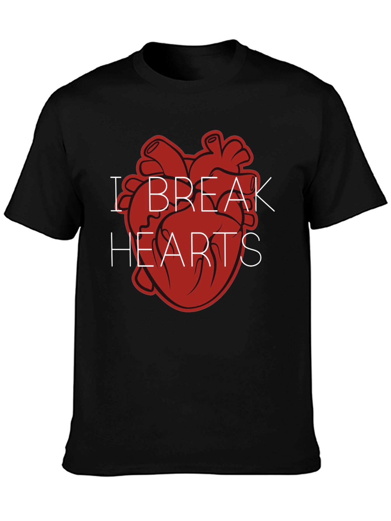 I Break Hearts Graphic Tee - Mens Black T-Shirt