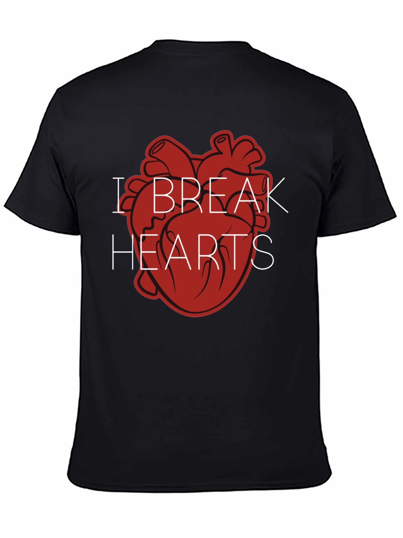 I Break Hearts Graphic Tee - Mens Black T-Shirt