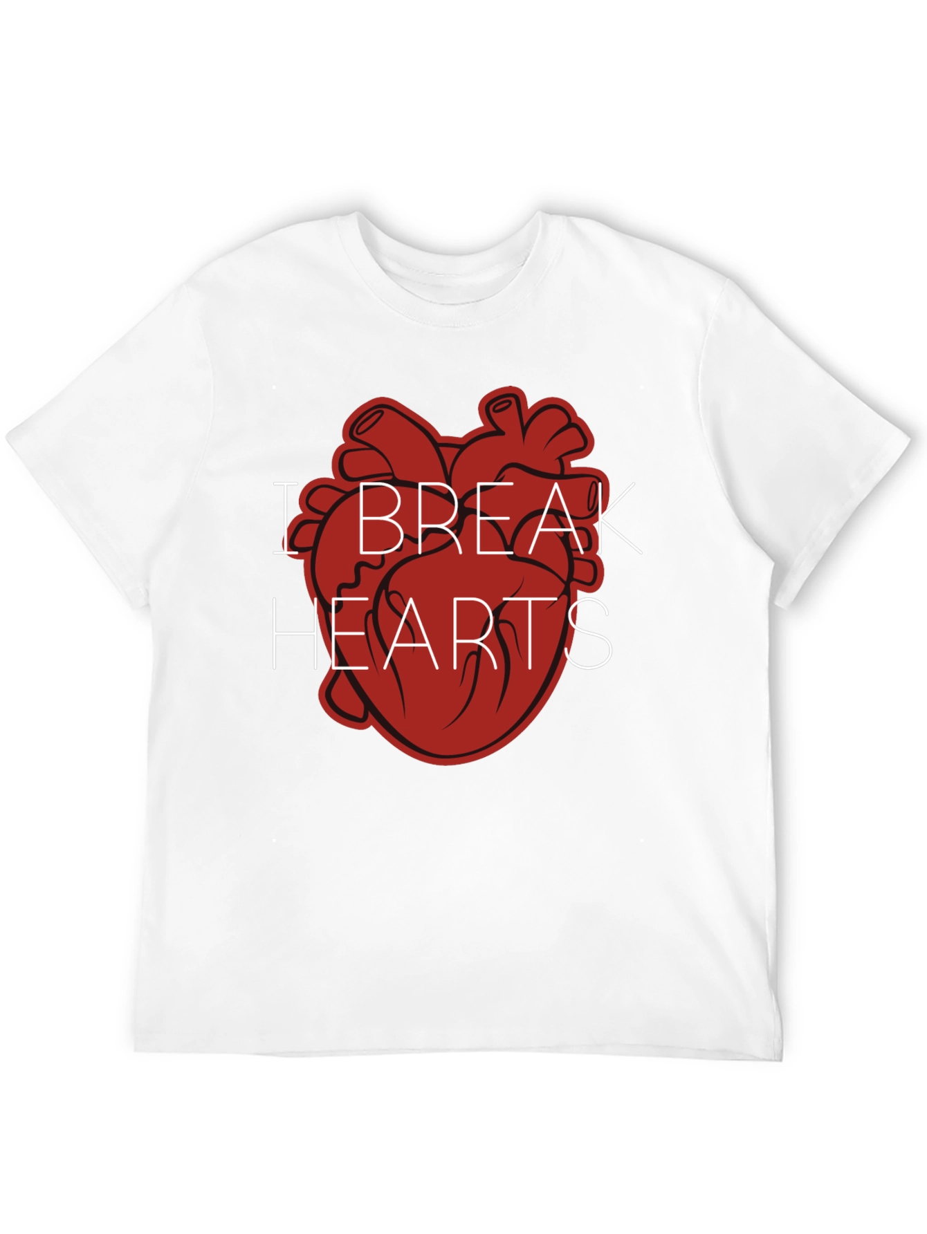 I Break Hearts Graphic Tee - Mens Black T-Shirt