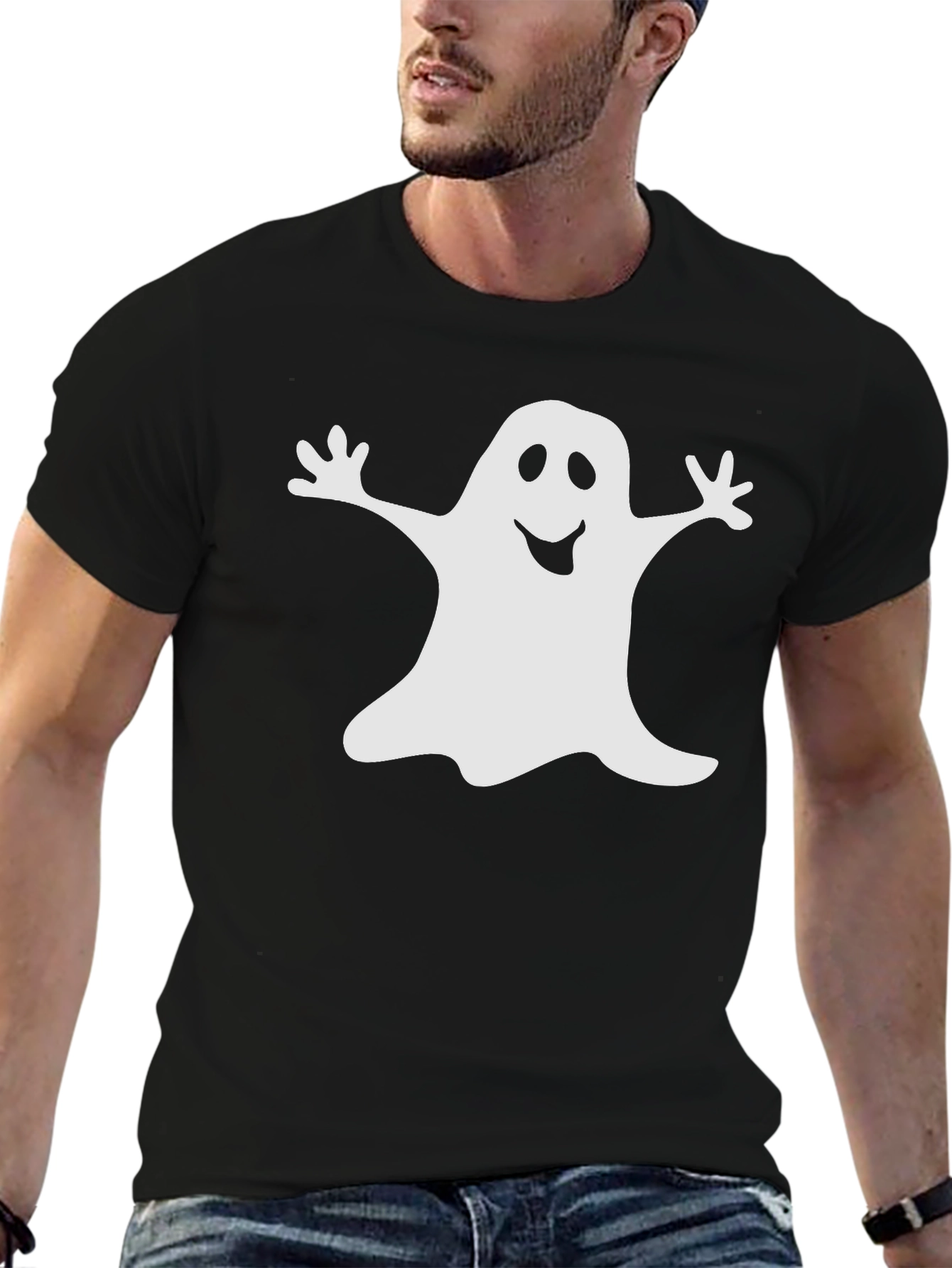 Ghost Graphic Black T-Shirt