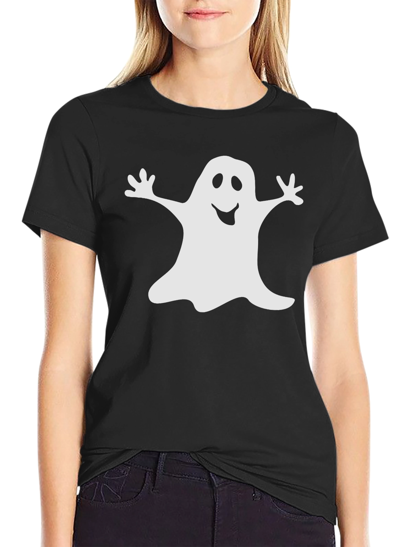 Ghost Graphic Black T-Shirt