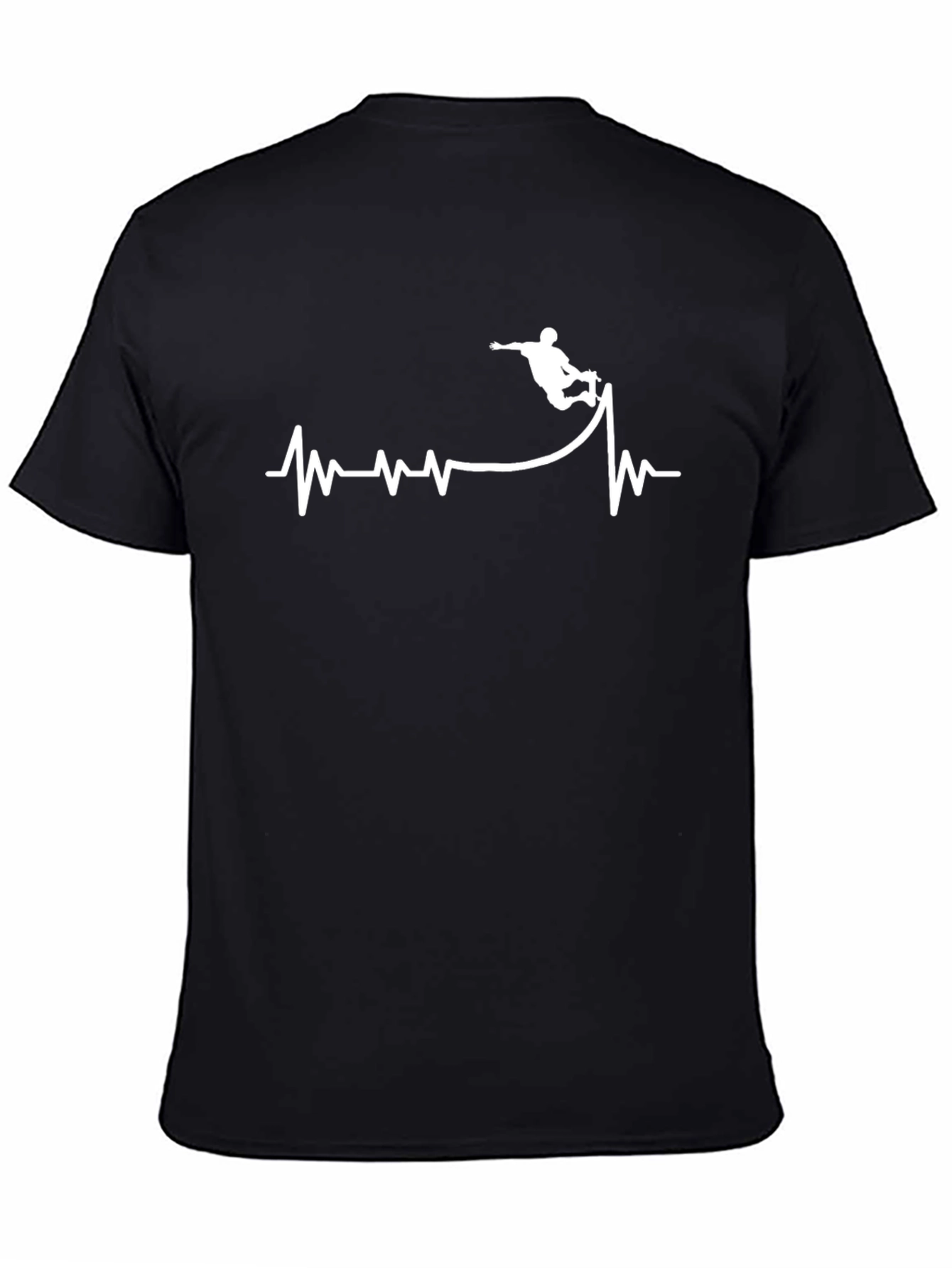 Skateboarder Heartbeat Graphic Tee