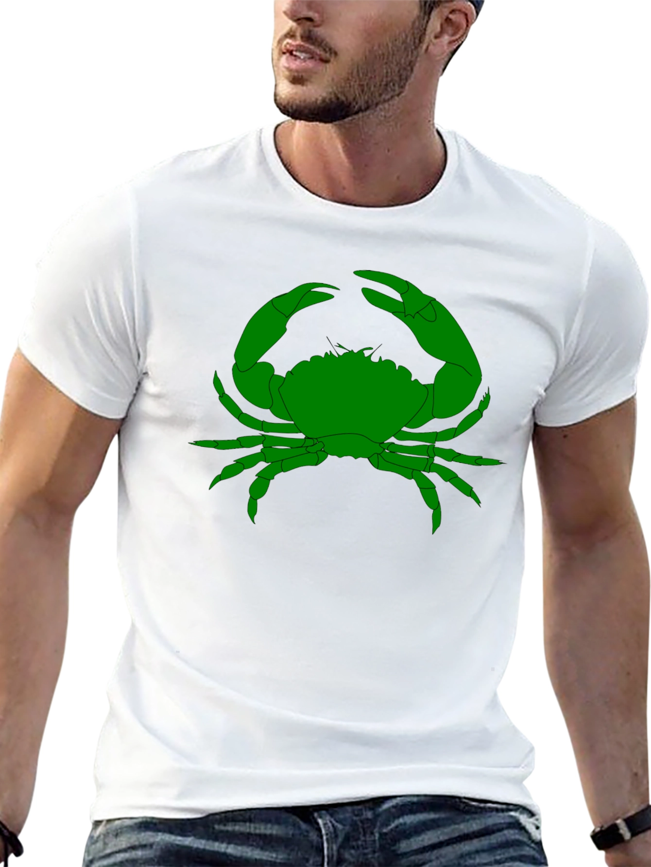 Green Crab Graphic T-Shirt - Black