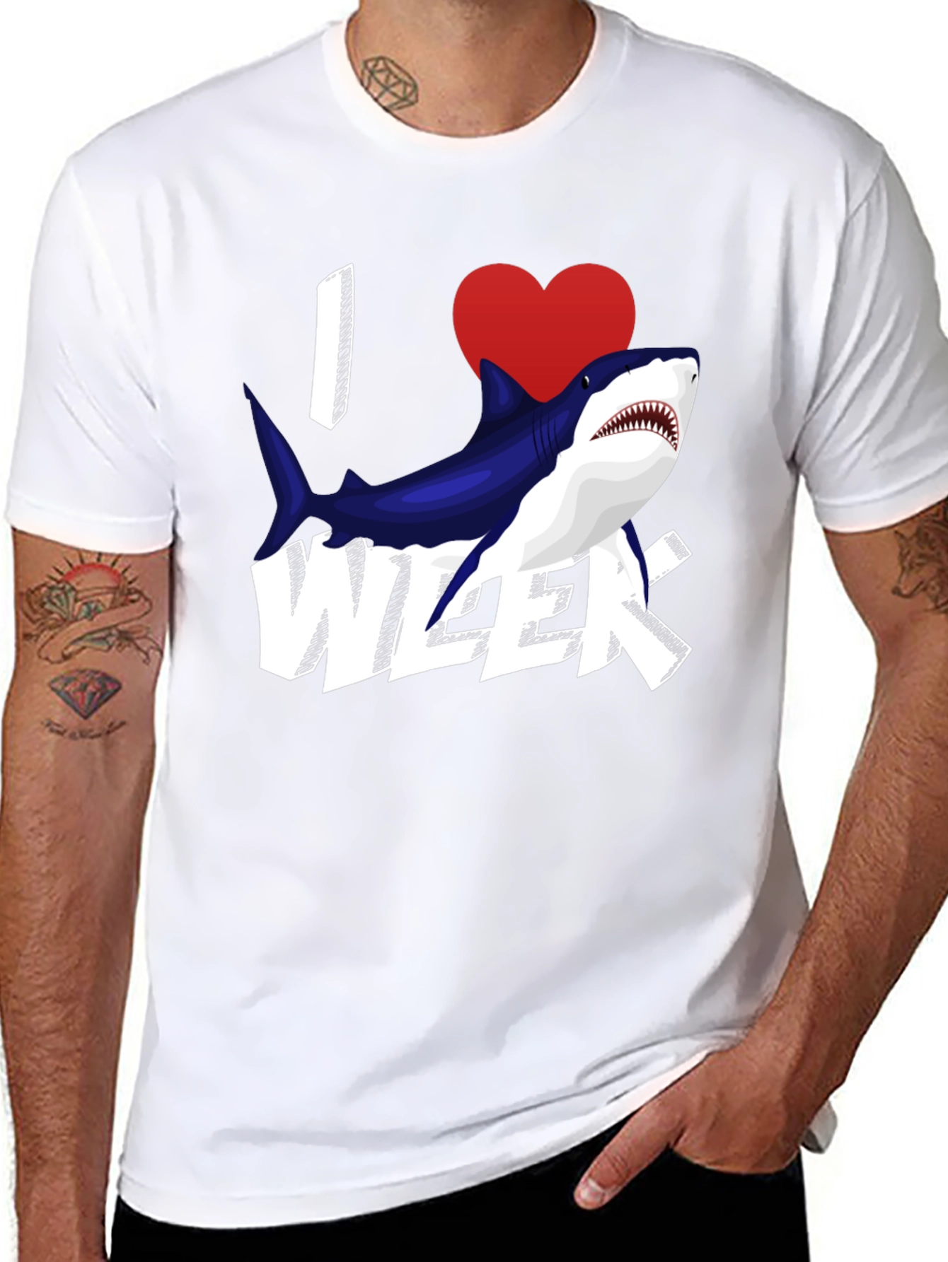 I Heart Shark Week Graphic Tee