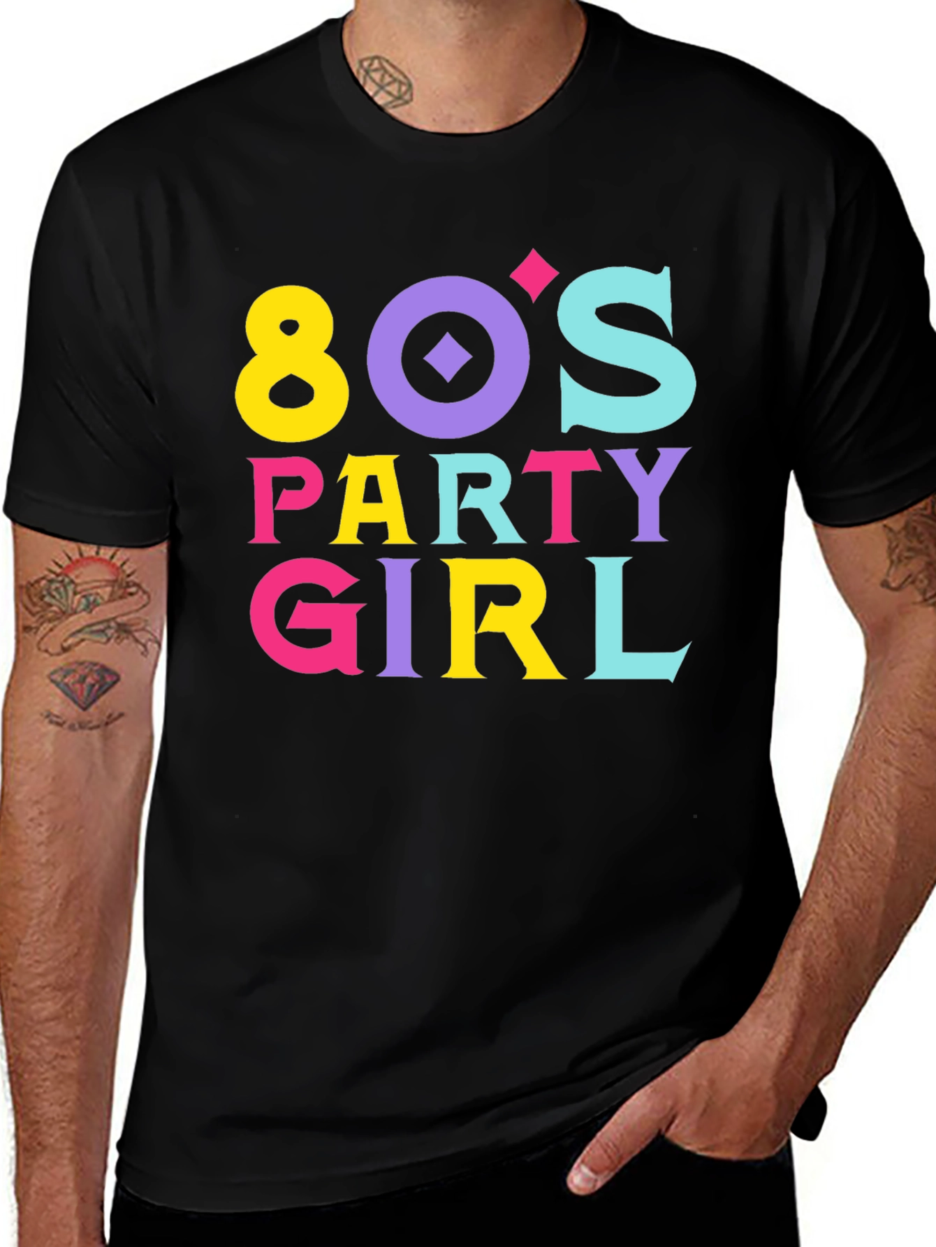 80s Party Girl Graphic Tee