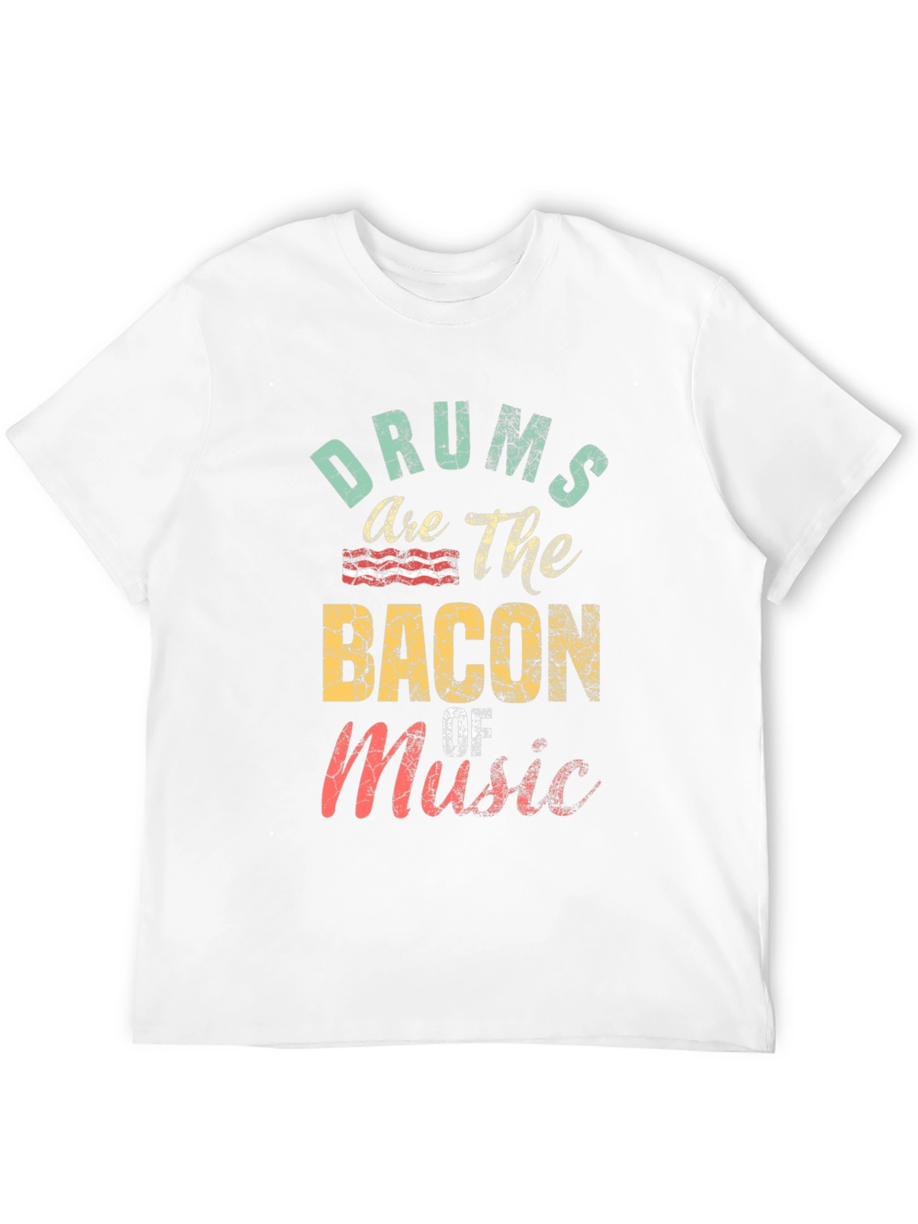 Drums are the Bacon of Music Black Graphic Tee