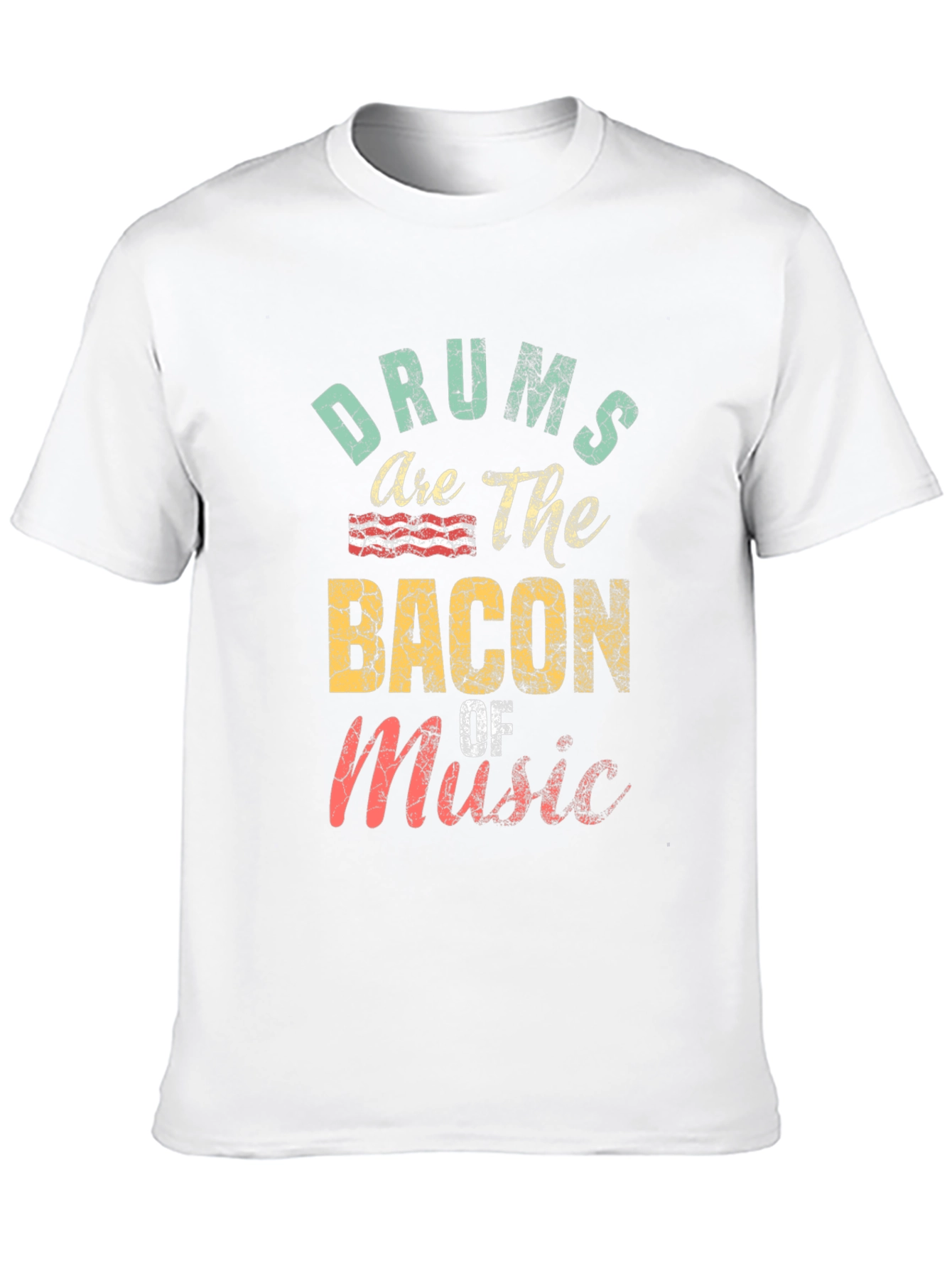 Drums are the Bacon of Music Black Graphic Tee