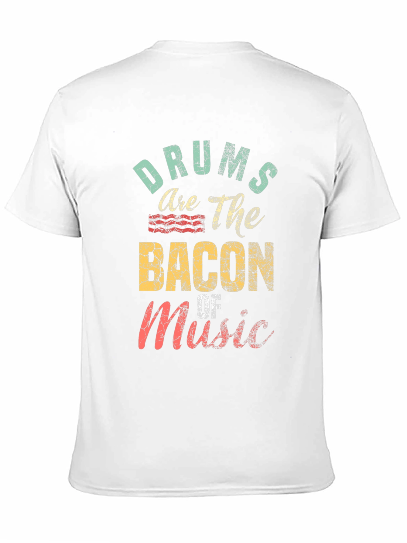 Drums are the Bacon of Music Black Graphic Tee