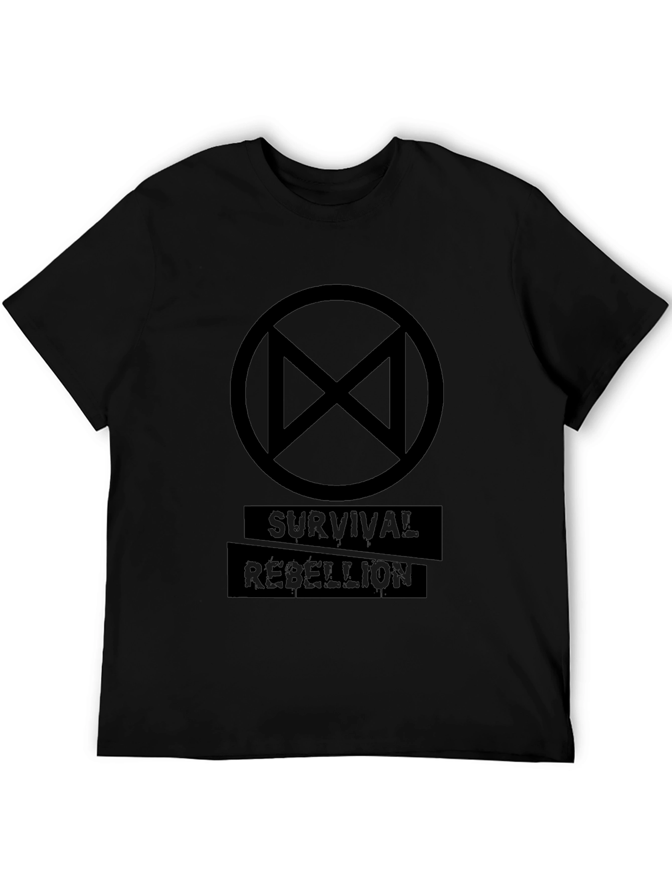 Survival Rebellion Graphic T-Shirt - Black