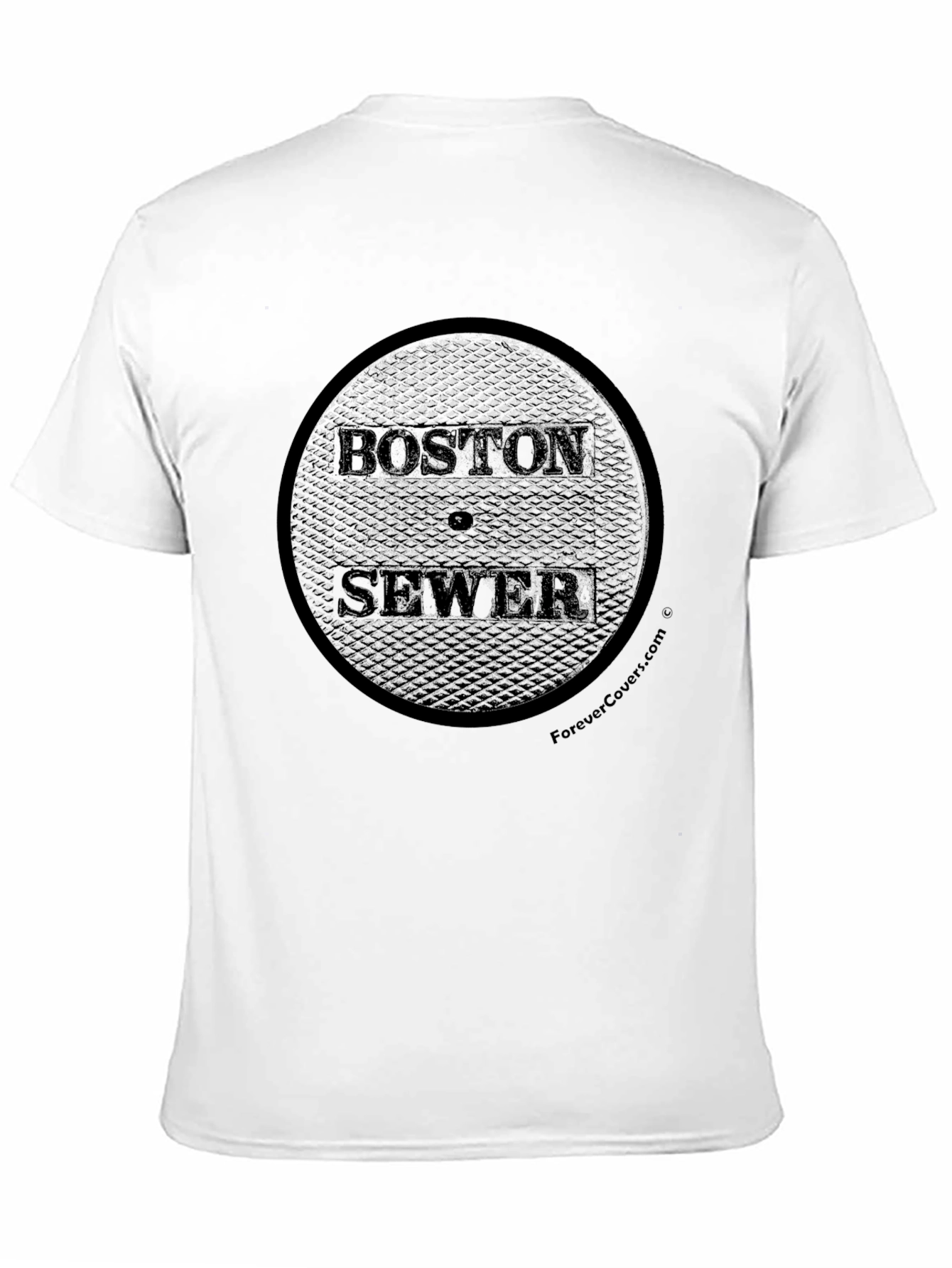Boston Sewer Manhole Cover Graphic T-Shirt