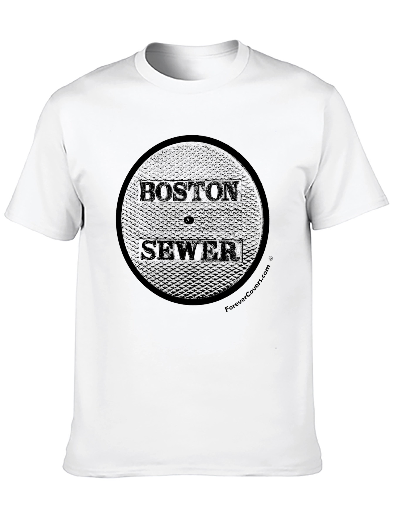 Boston Sewer Manhole Cover Graphic T-Shirt