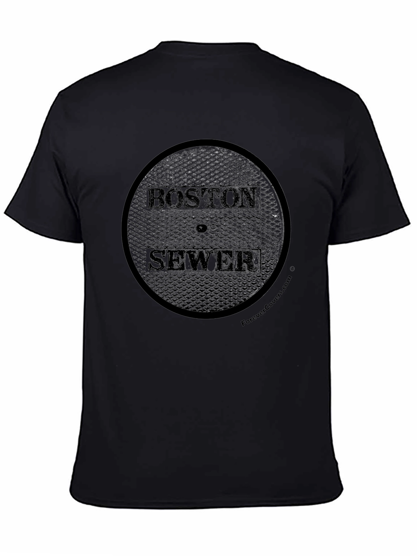Boston Sewer Manhole Cover Graphic T-Shirt