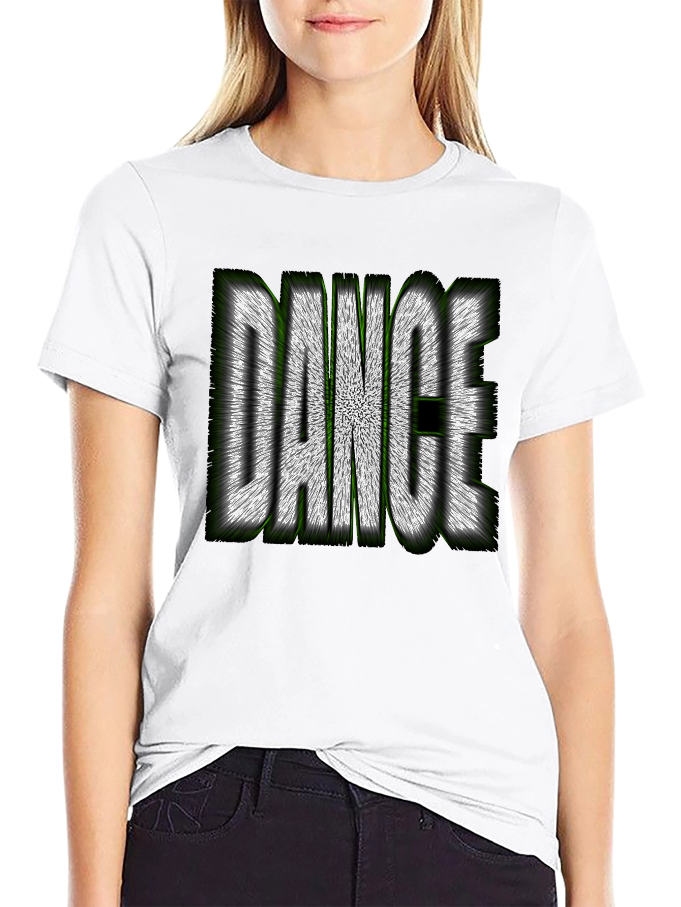 Dance Graphic Tee - Stylish Crew Neck T-Shirt