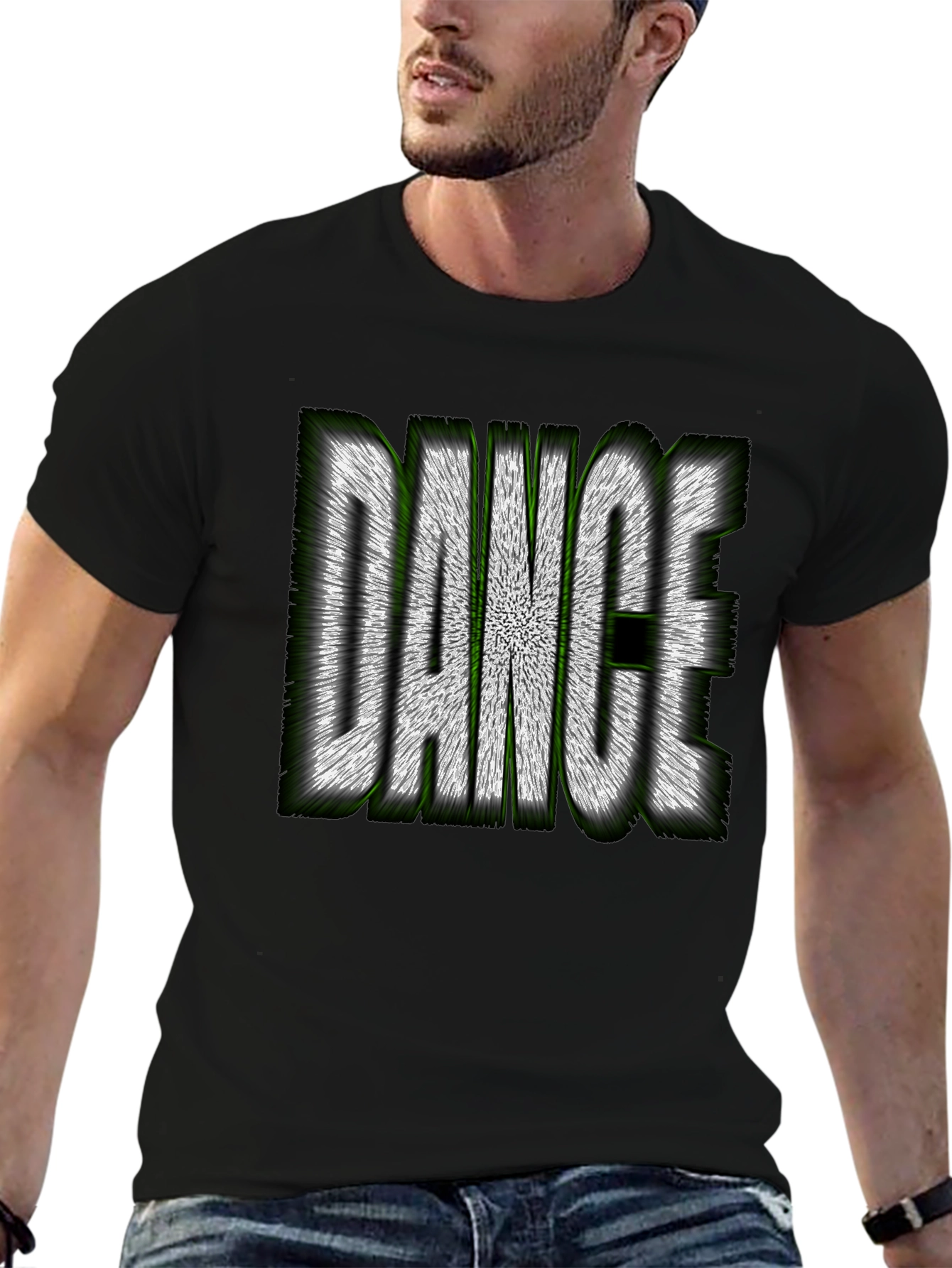 Dance Graphic Tee - Stylish Crew Neck T-Shirt