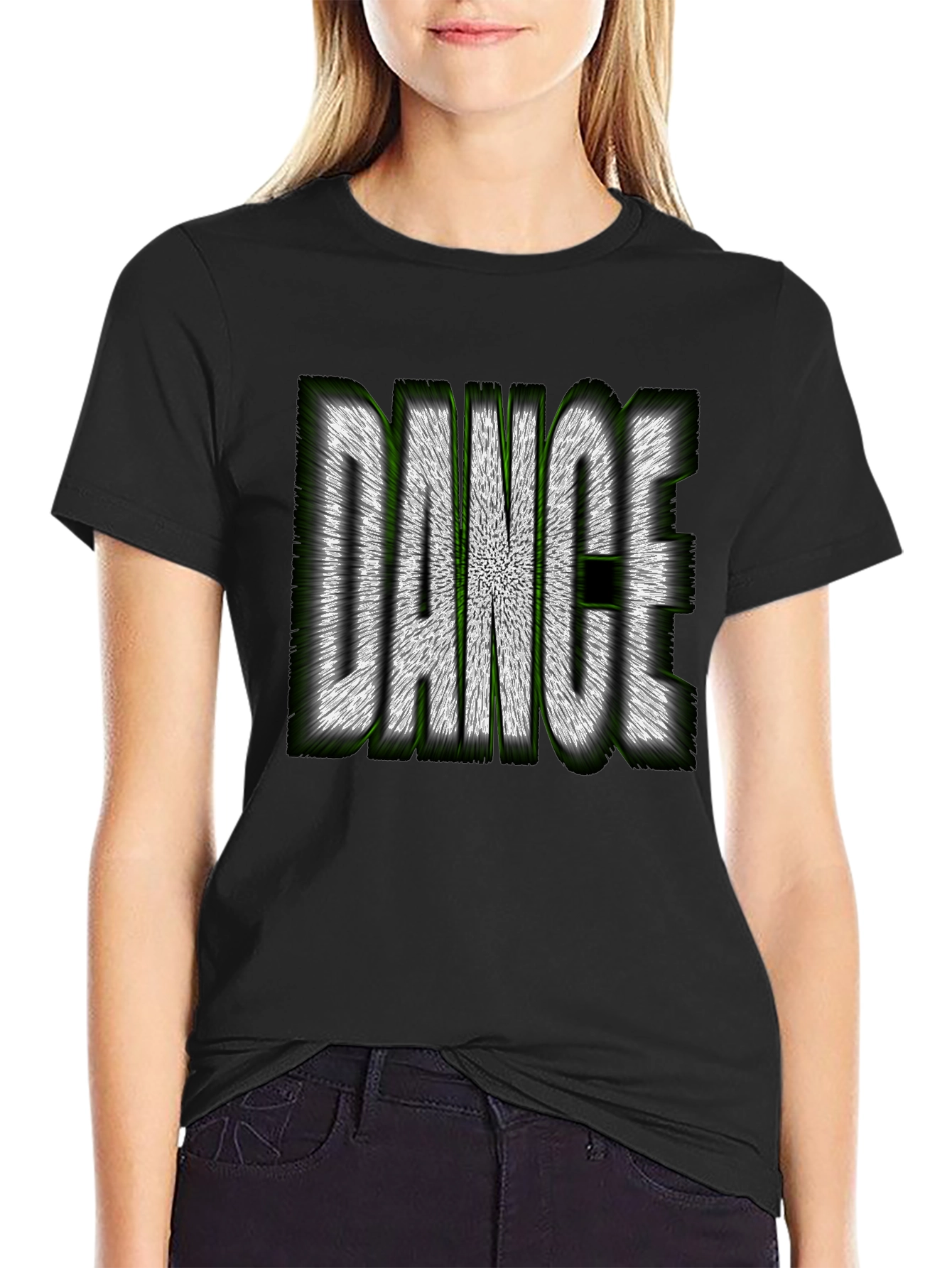 Dance Graphic Tee - Stylish Crew Neck T-Shirt