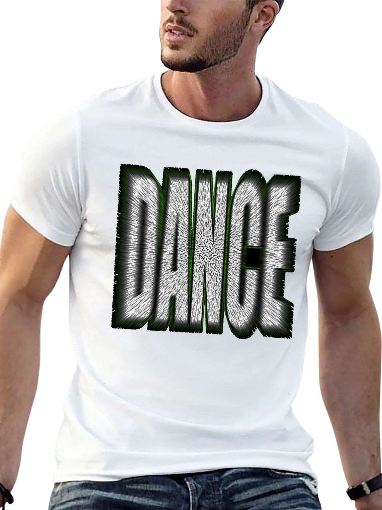 Dance Graphic Tee - Stylish Crew Neck T-Shirt