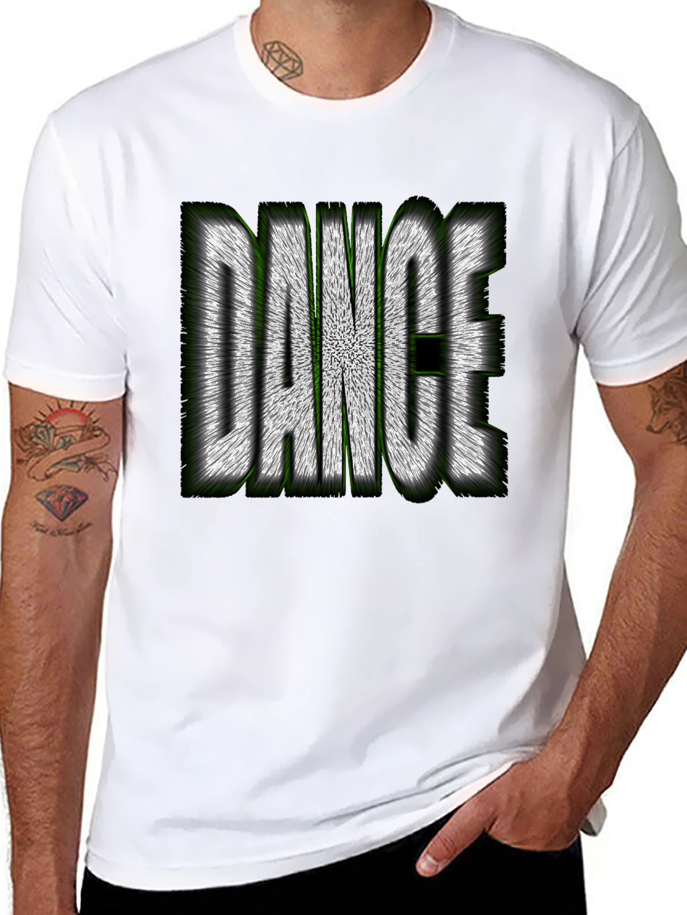 Dance Graphic Tee - Stylish Crew Neck T-Shirt