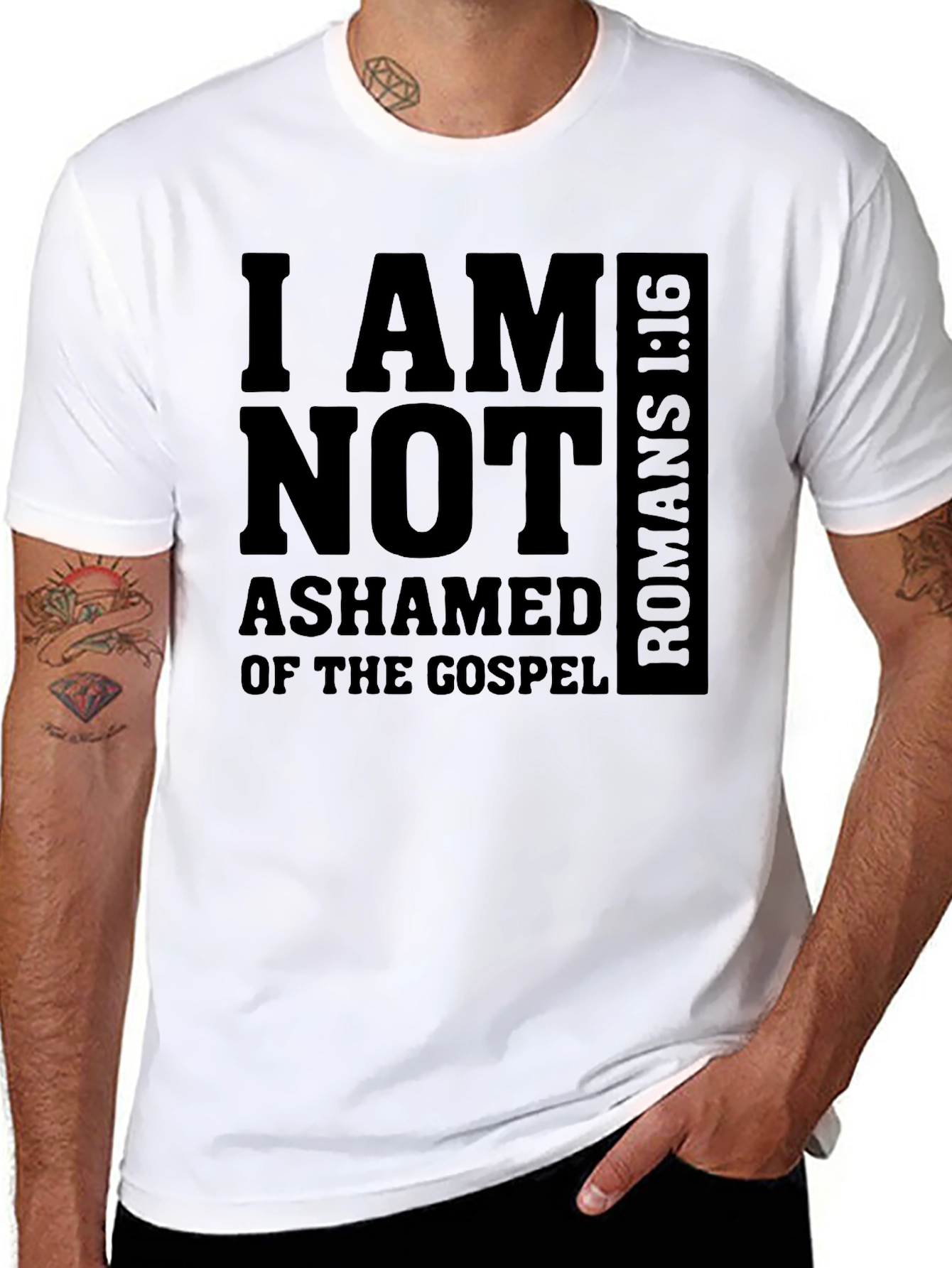 I AM NOT ASHAMED T-Shirt - Gospel Romans 1:16