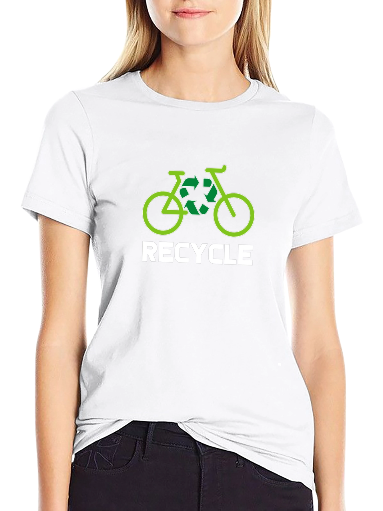 Recycle Bicycle Graphic T-Shirt - Eco-Friendly Tee