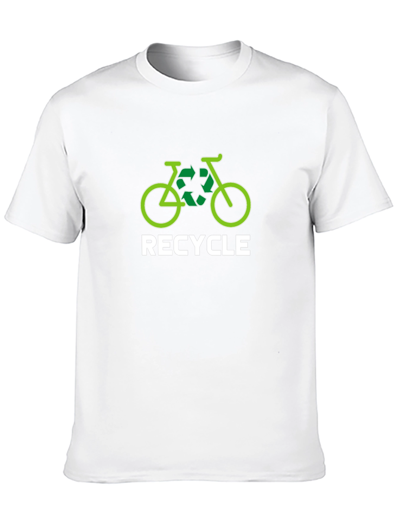 Recycle Bicycle Graphic T-Shirt - Eco-Friendly Tee
