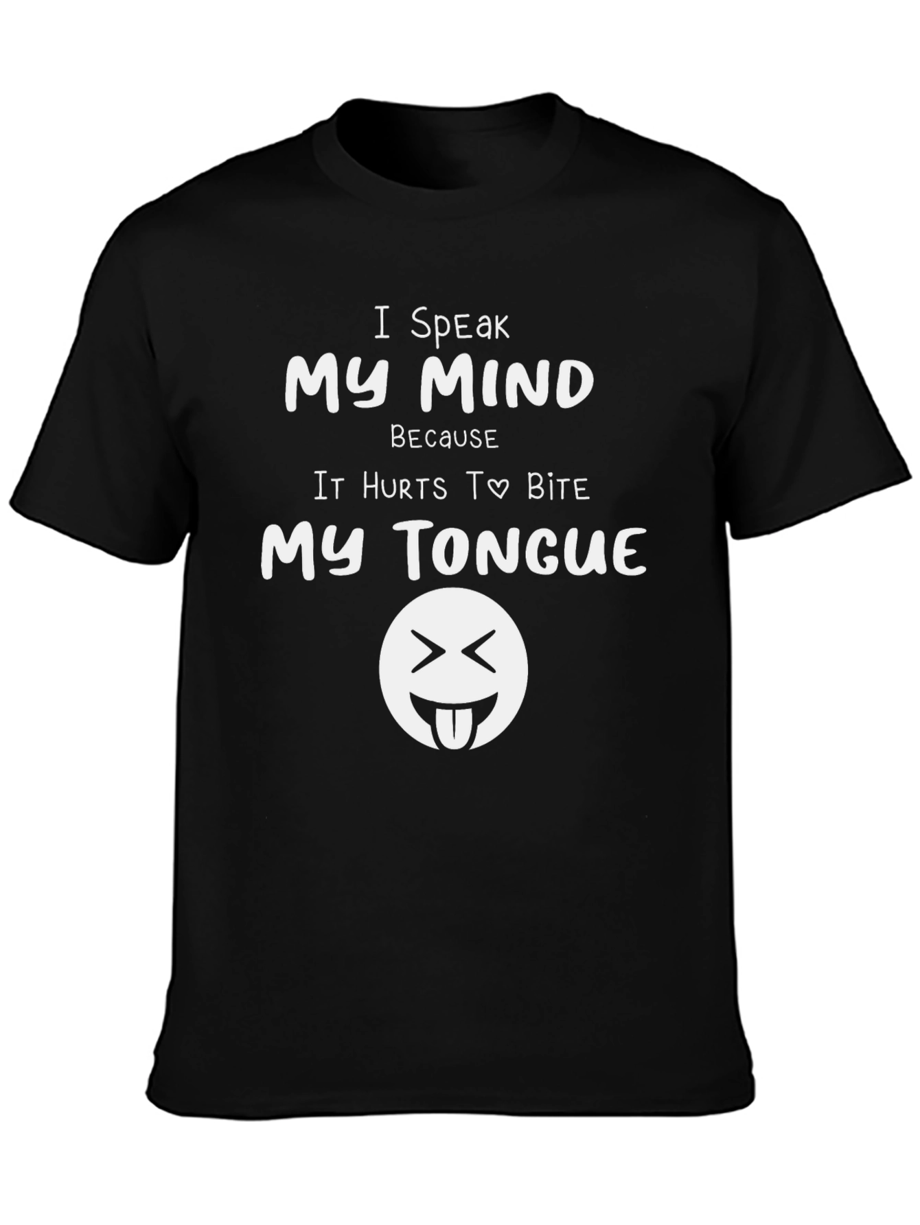 I Speak My Mind Black Graphic Tee