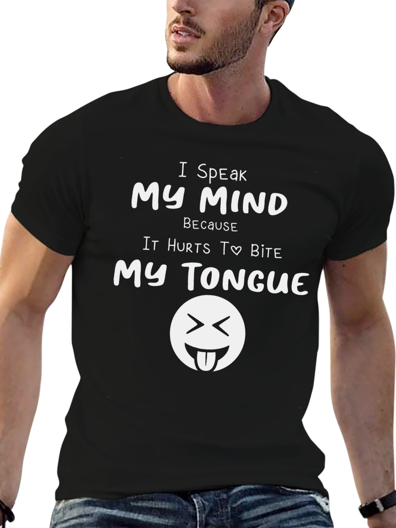 I Speak My Mind Black Graphic Tee