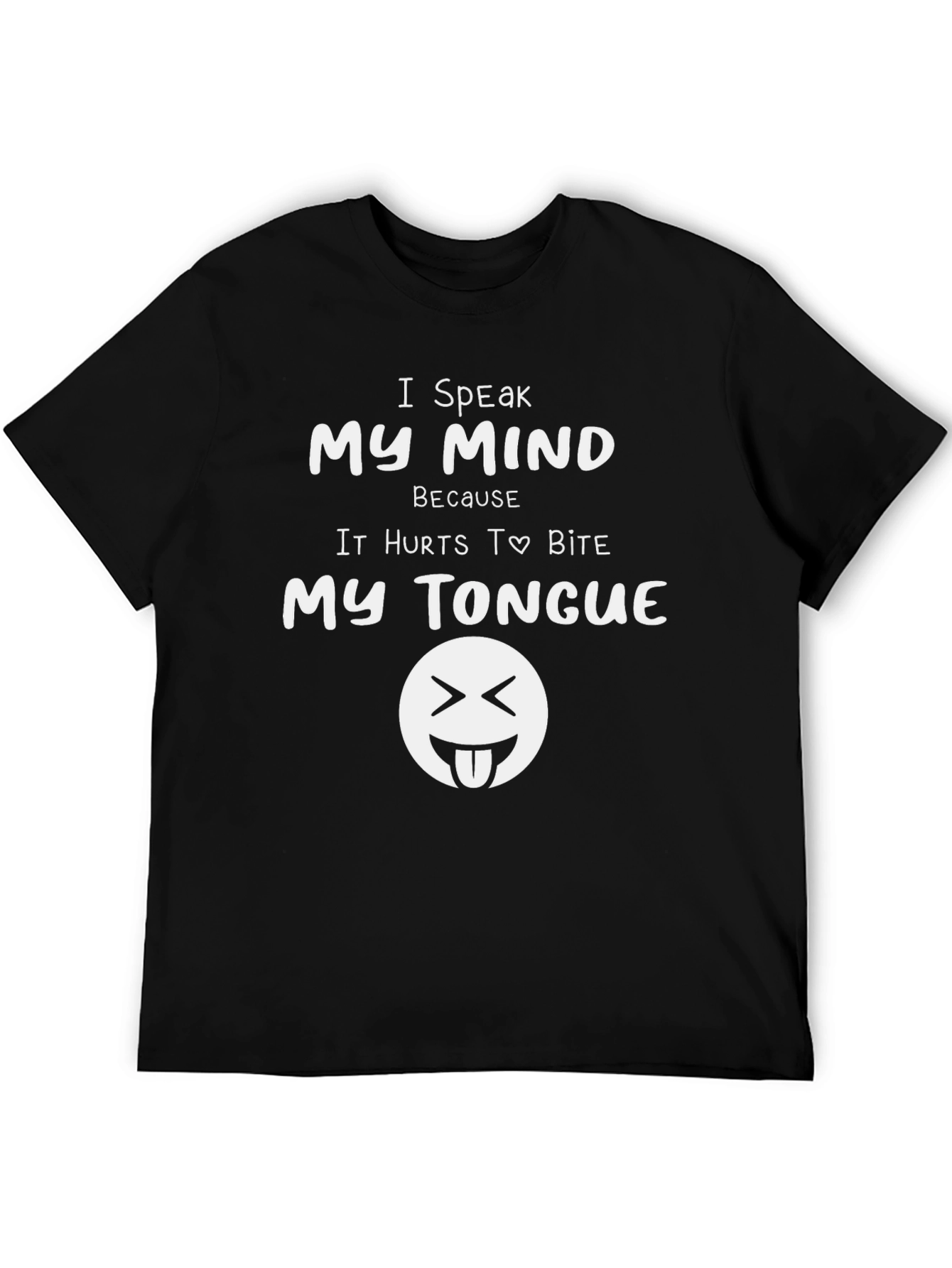 I Speak My Mind Black Graphic Tee
