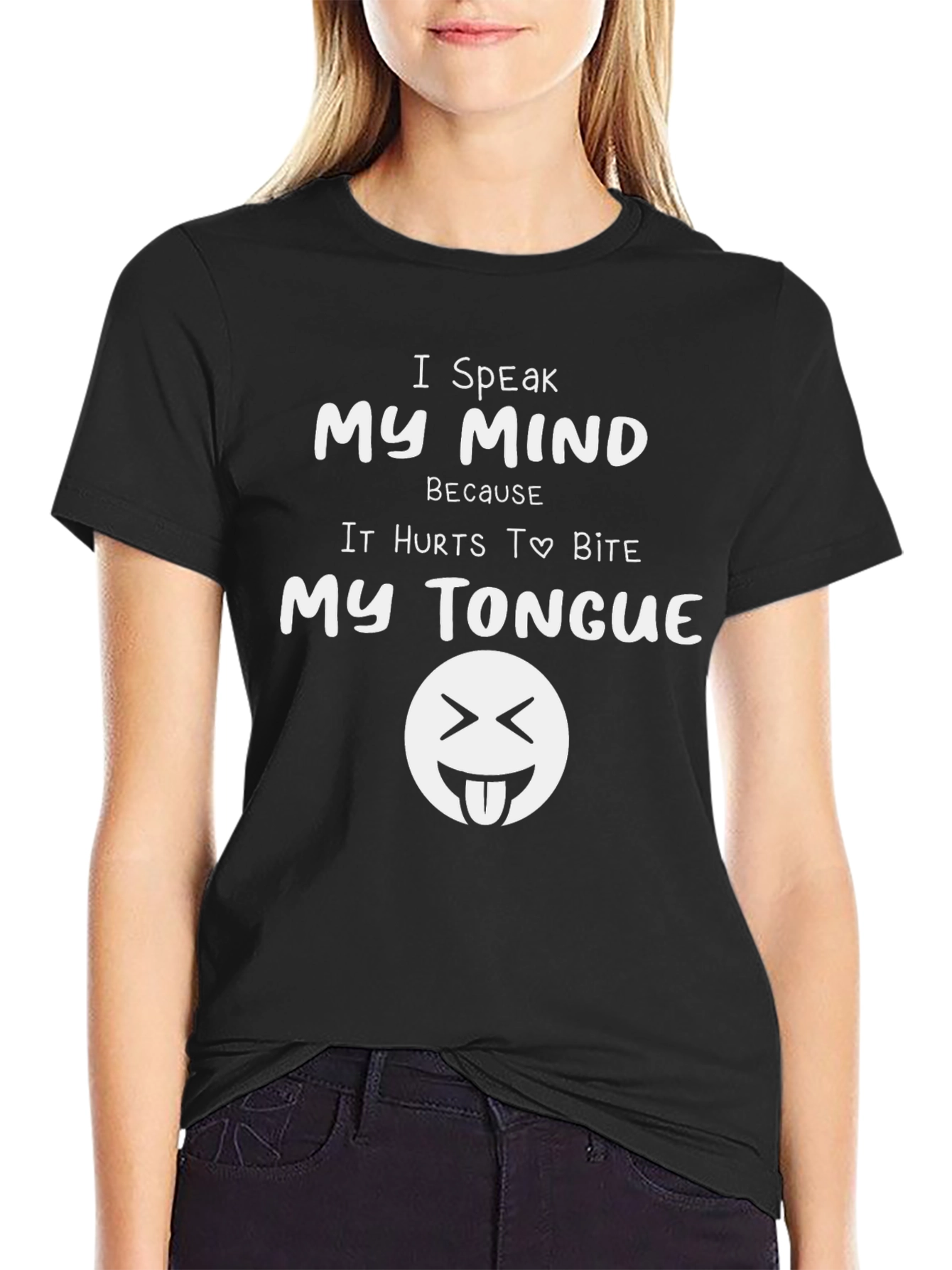 I Speak My Mind Black Graphic Tee