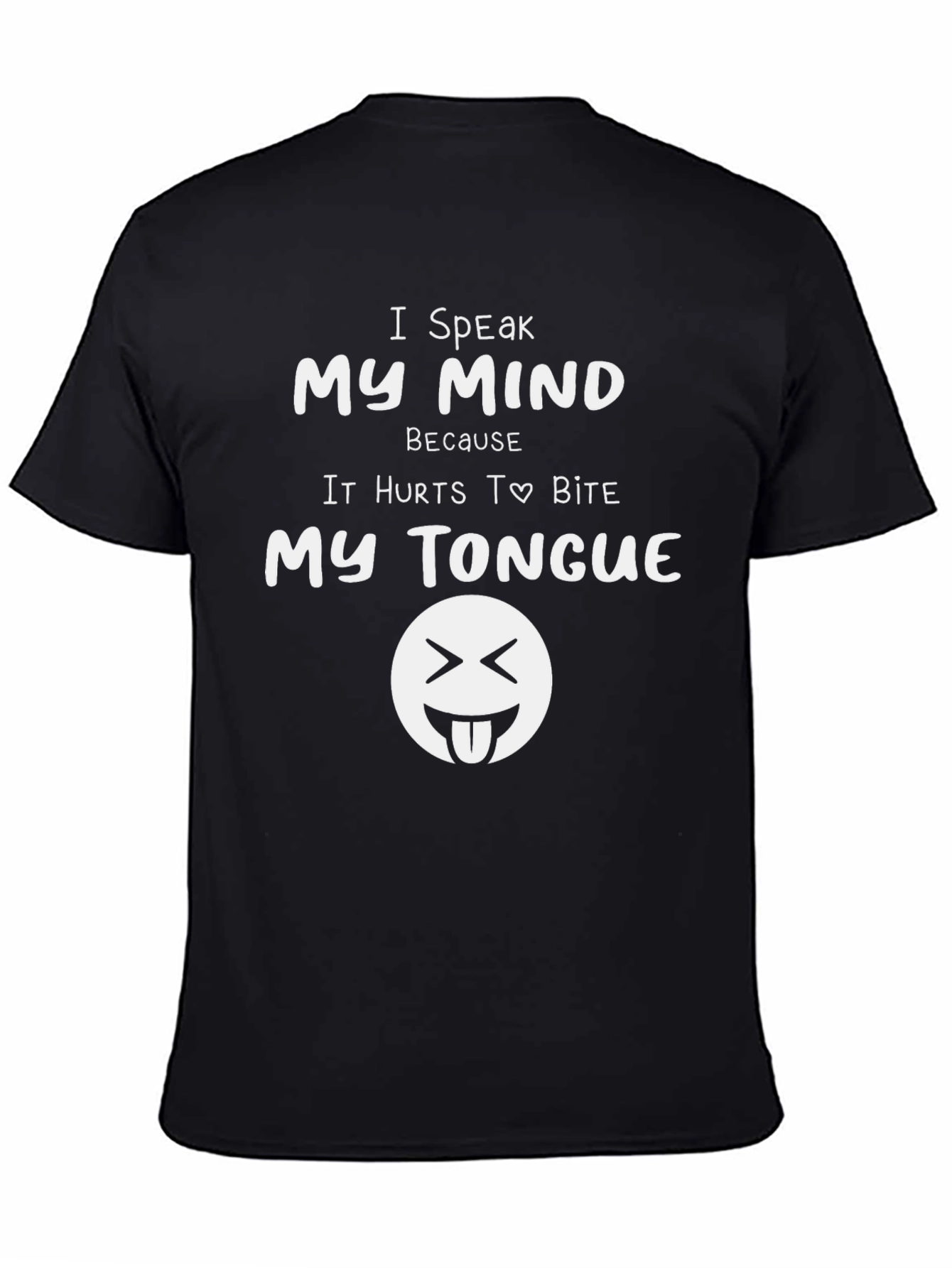 I Speak My Mind Black Graphic Tee