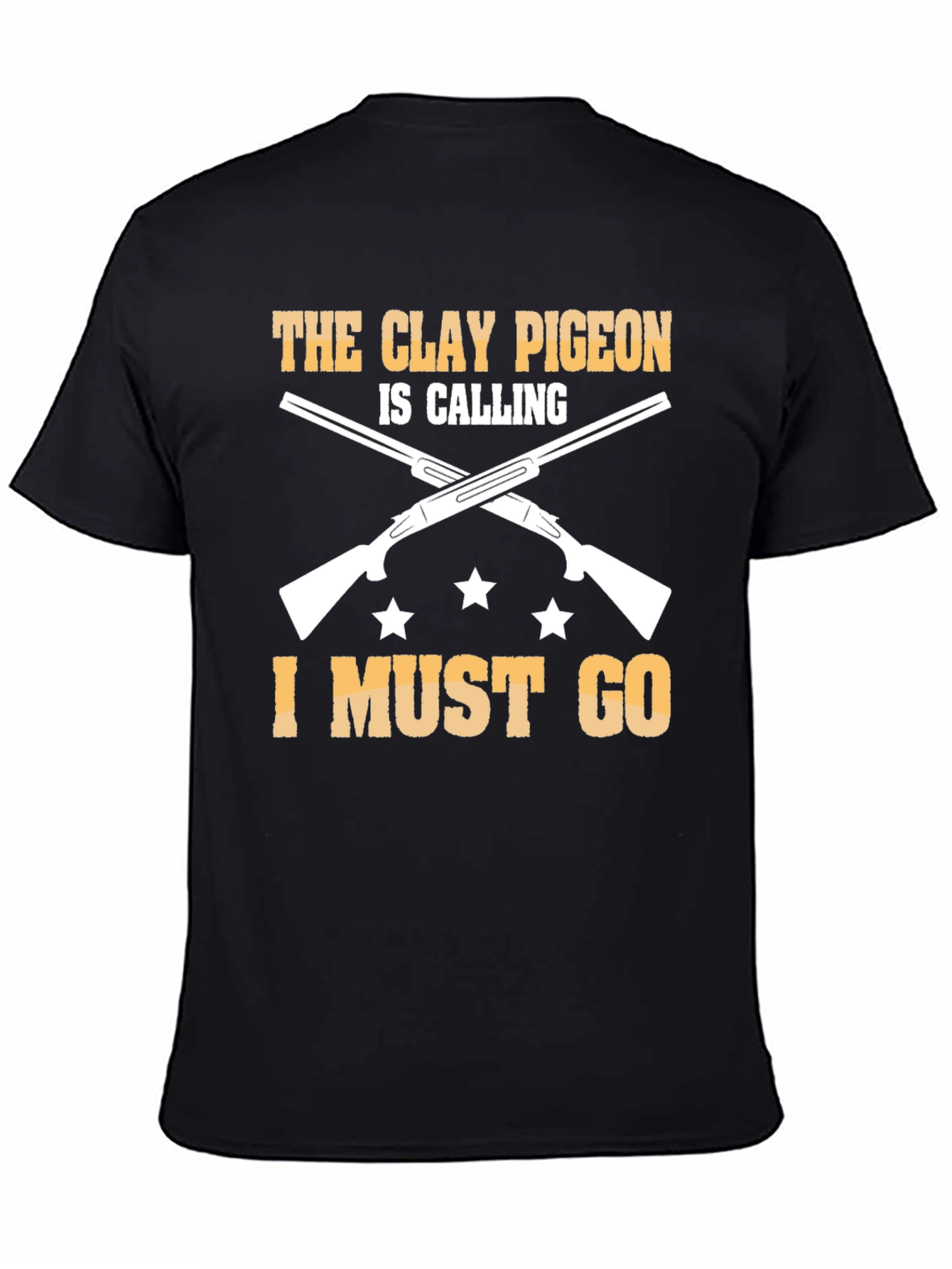 Clay Pigeon Calling Tee: Hunting Shotgun Design