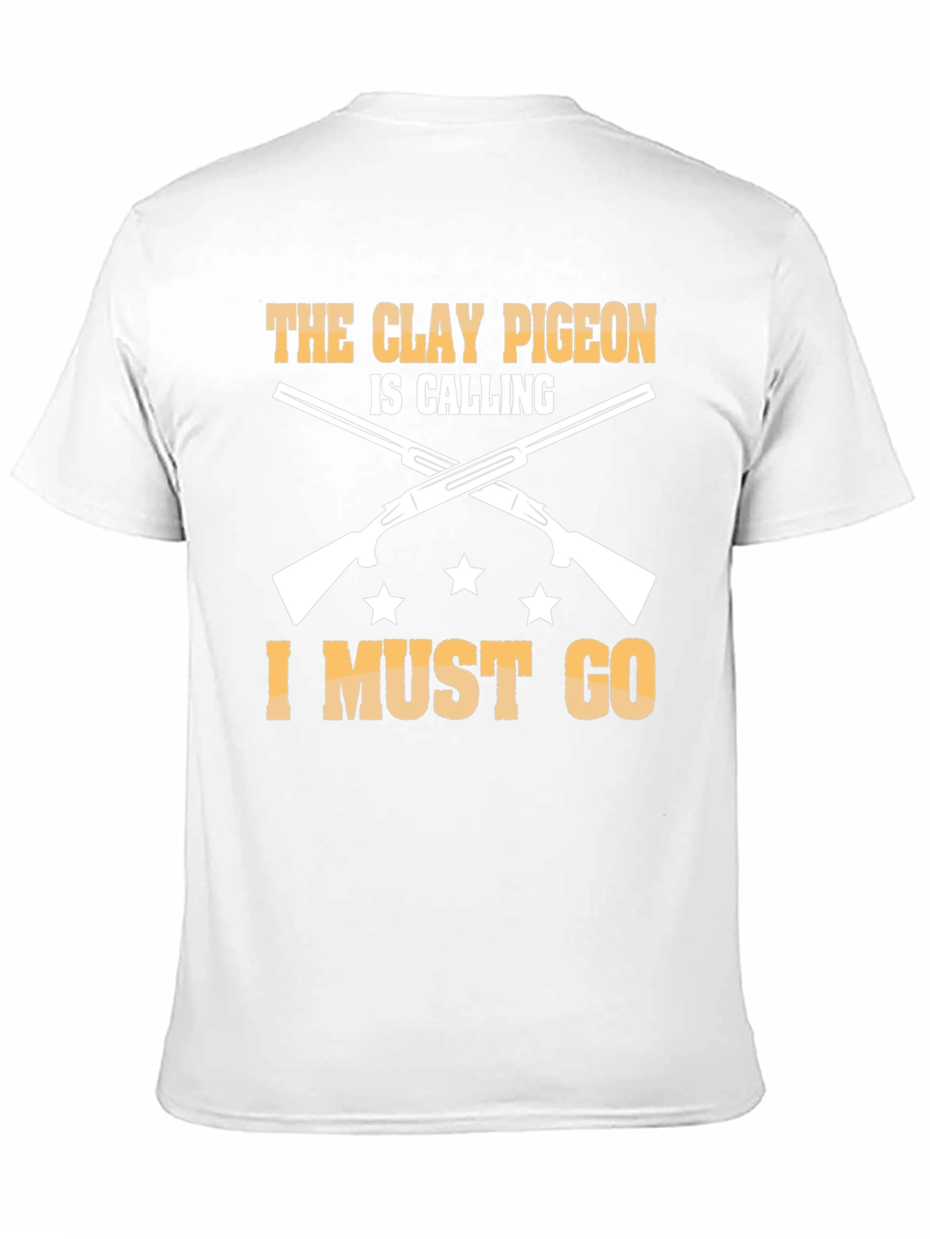 Clay Pigeon Calling Tee: Hunting Shotgun Design