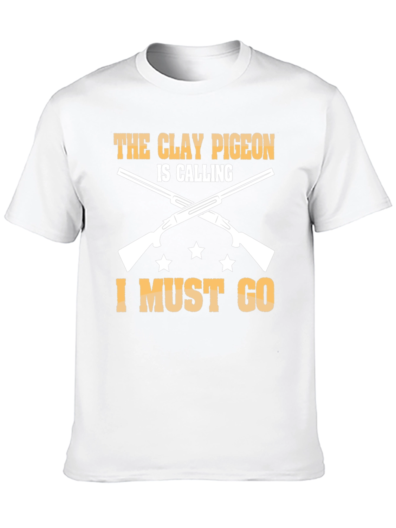 Clay Pigeon Calling Tee: Hunting Shotgun Design