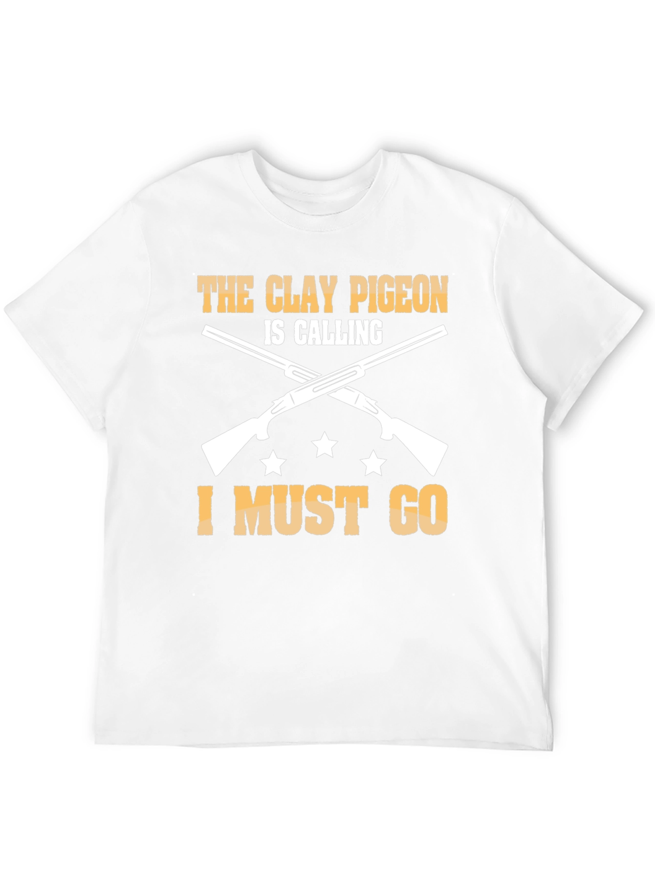 Clay Pigeon Calling Tee: Hunting Shotgun Design
