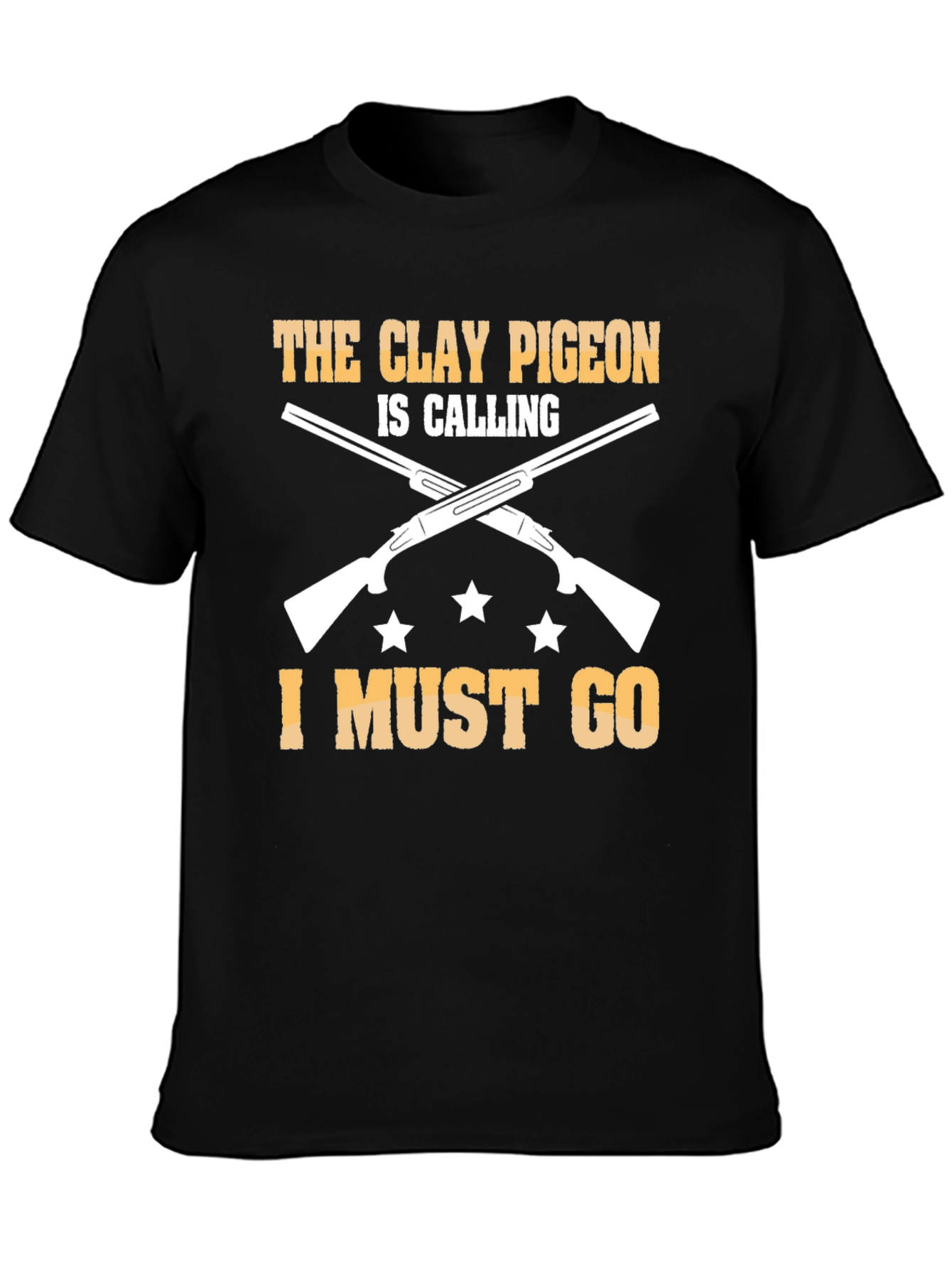 Clay Pigeon Calling Tee: Hunting Shotgun Design
