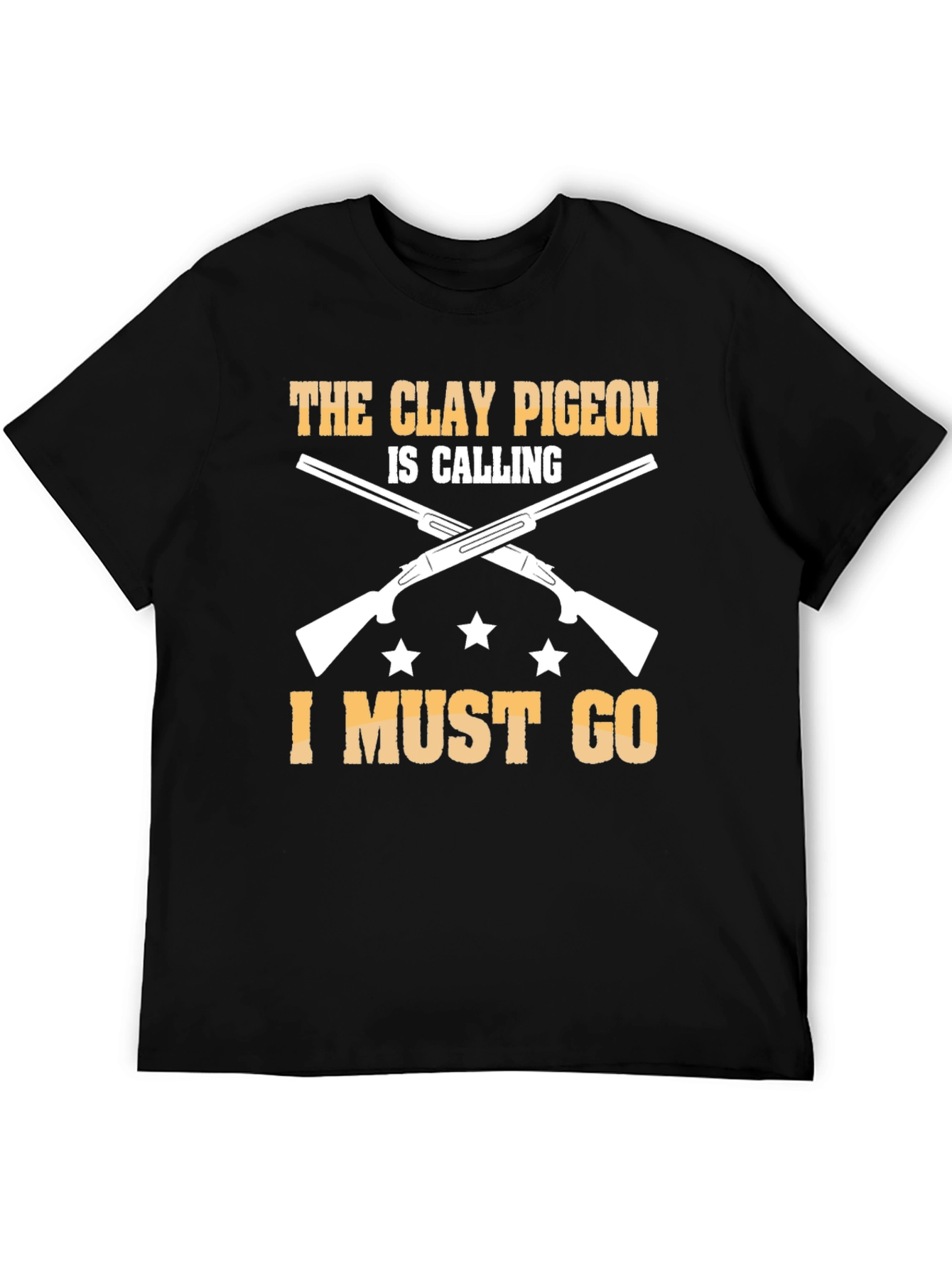 Clay Pigeon Calling Tee: Hunting Shotgun Design