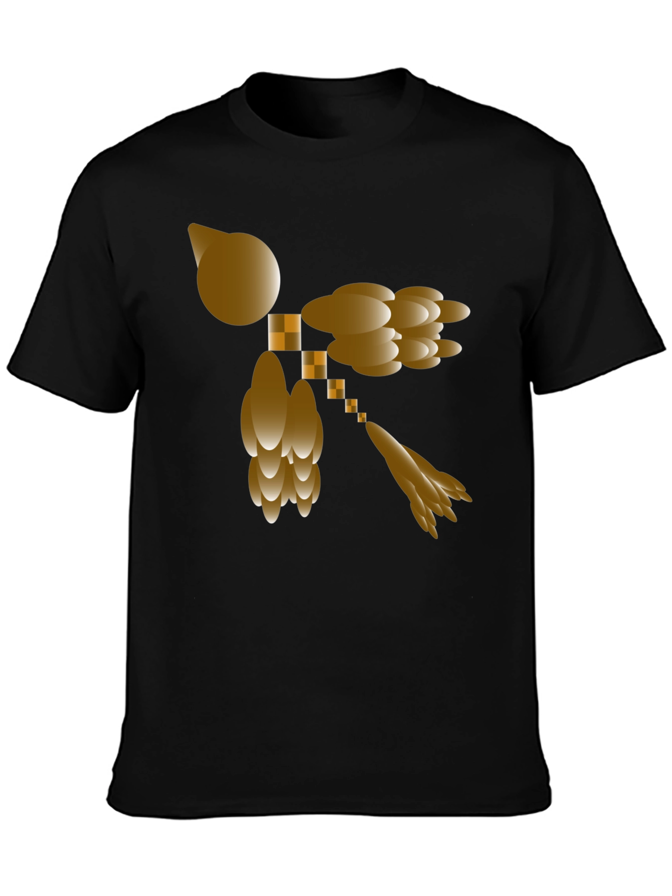 Abstract Design Black T-Shirt