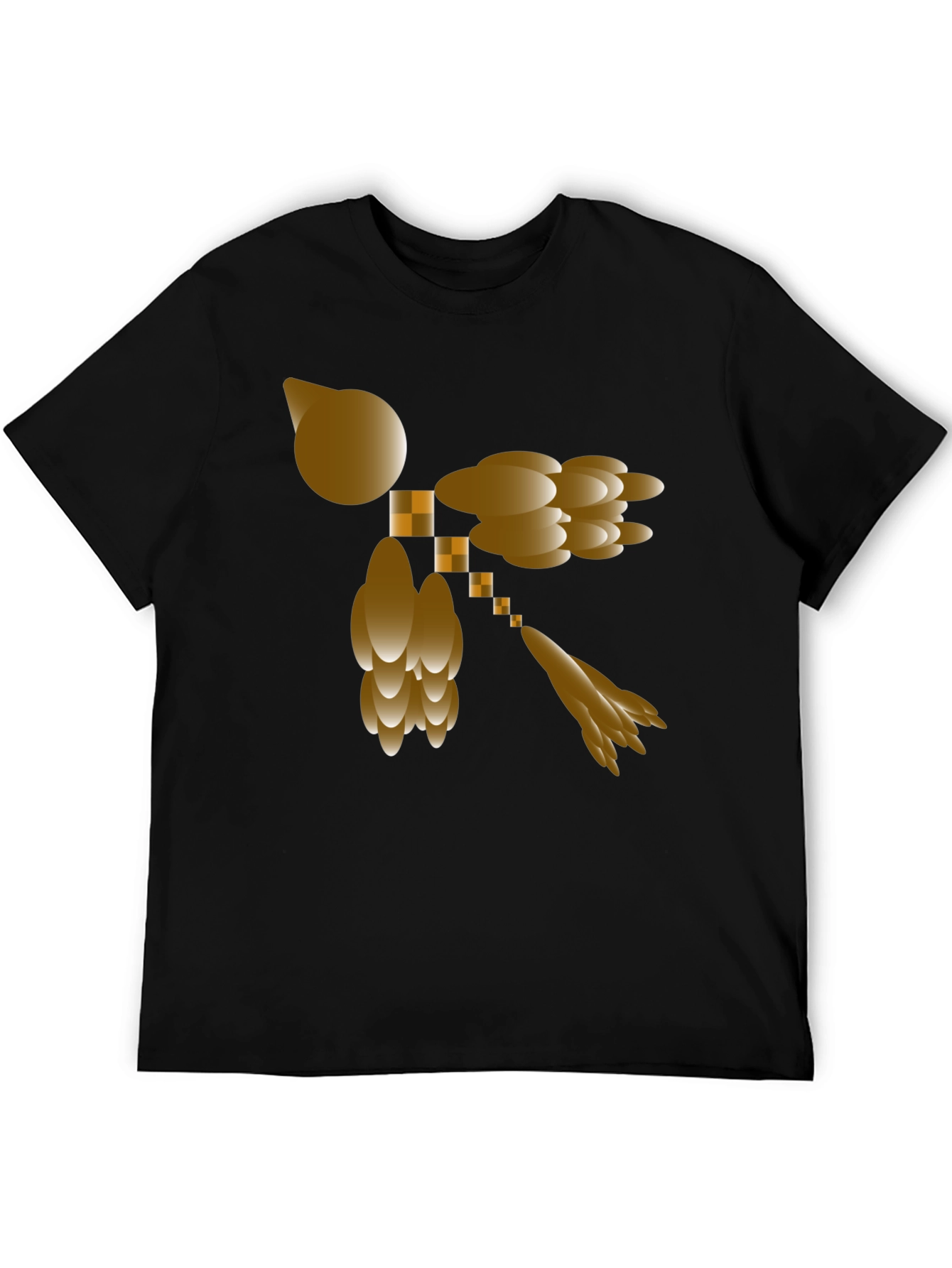 Abstract Design Black T-Shirt