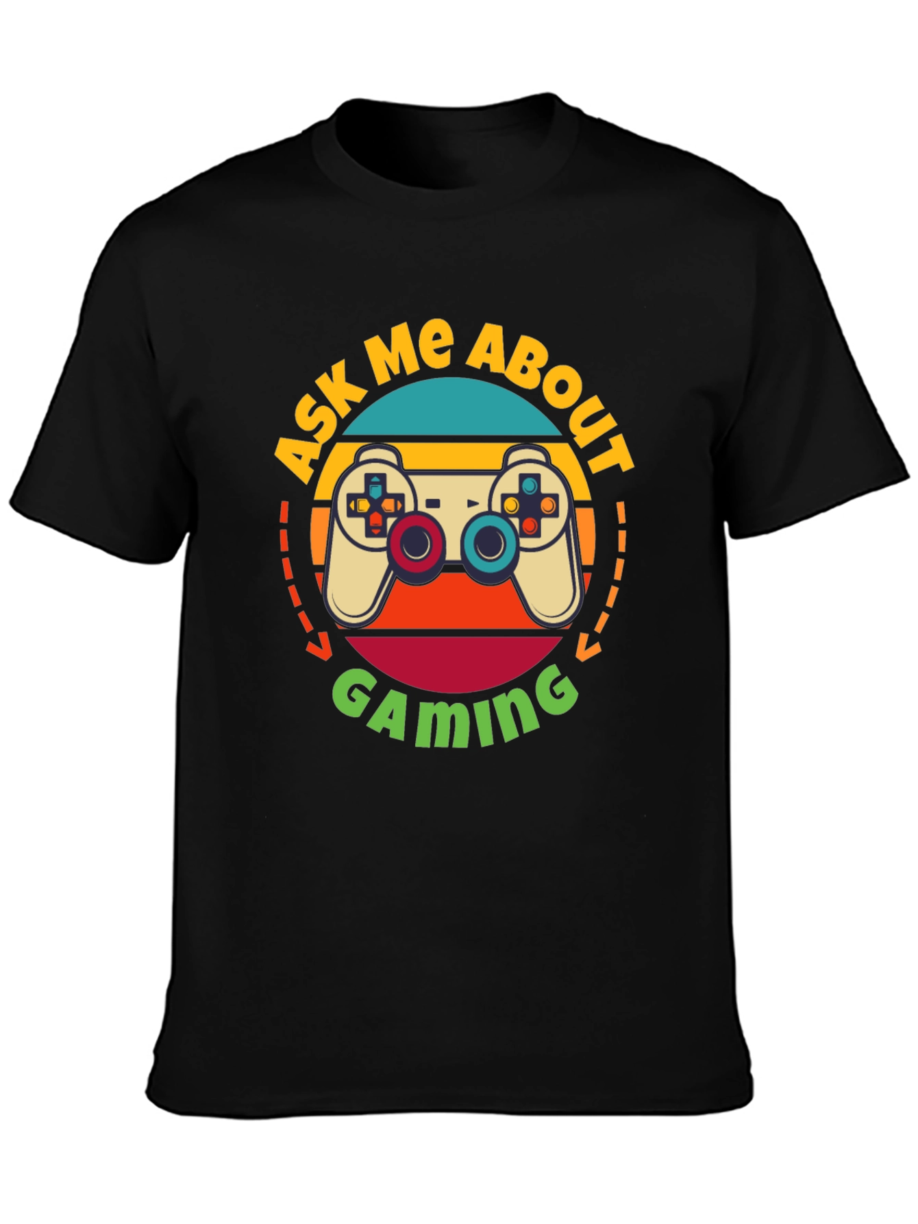 Ask Me About Gaming T-Shirt - Retro Gamer Tee