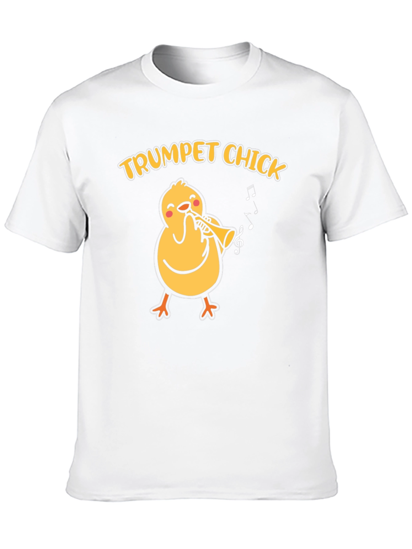 Trumpet Chick T-Shirt - Musical Bird Tee