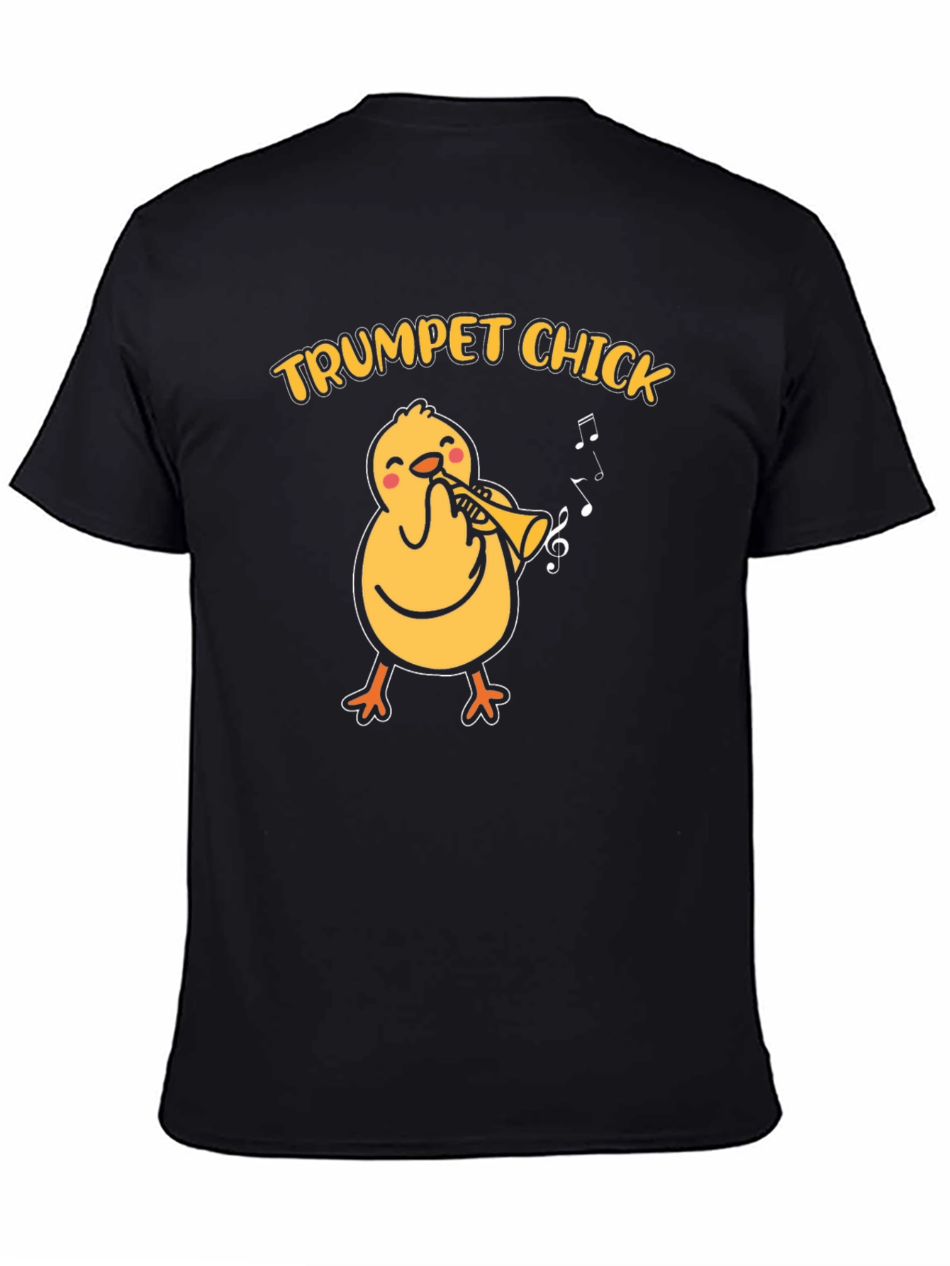 Trumpet Chick T-Shirt - Musical Bird Tee