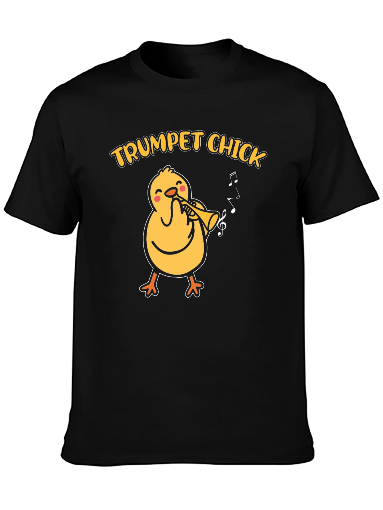 Trumpet Chick T-Shirt - Musical Bird Tee