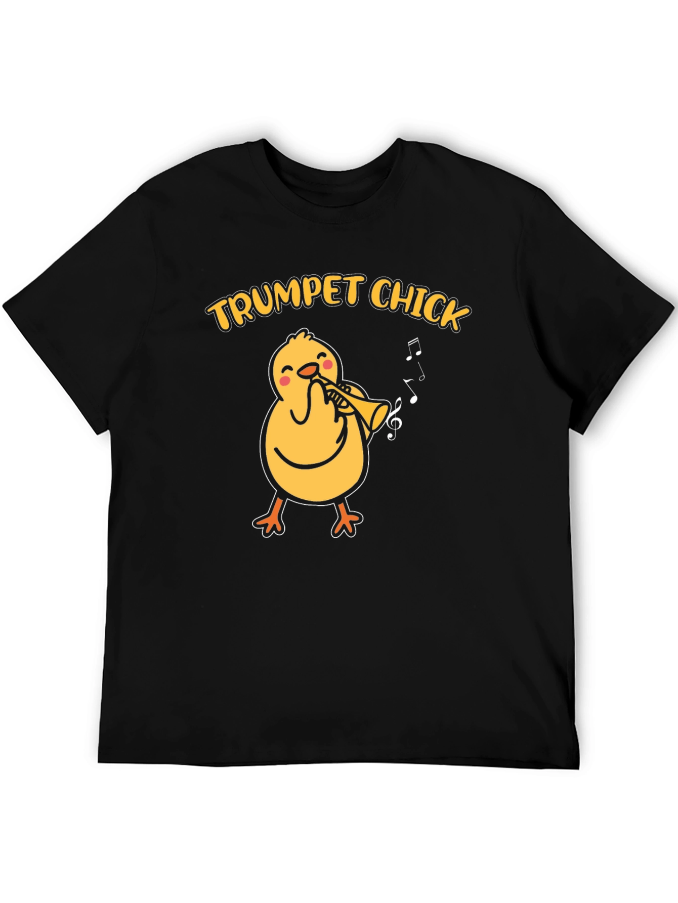 Trumpet Chick T-Shirt - Musical Bird Tee