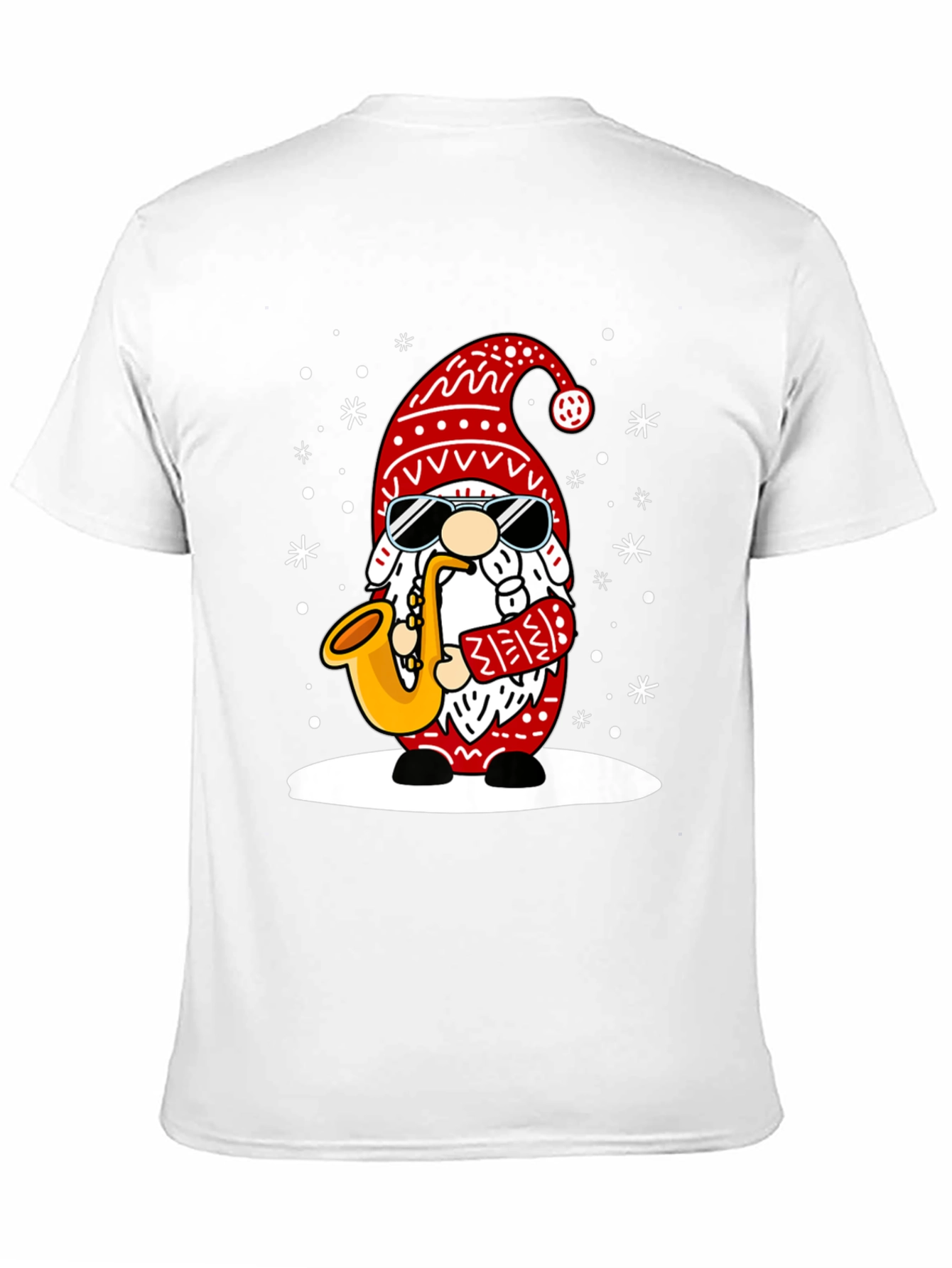 Festive Gnome Saxophone T-Shirt