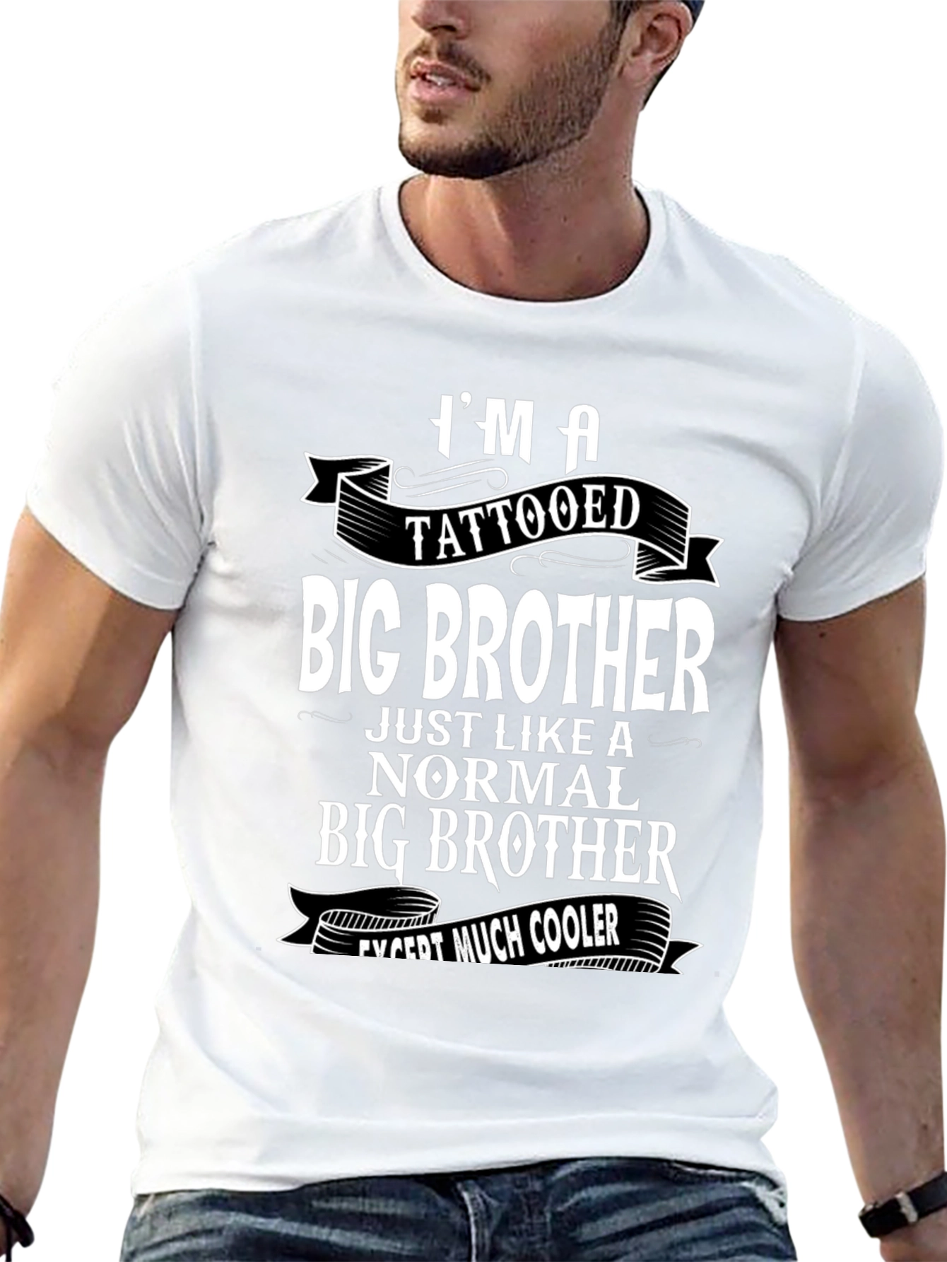 Tattooed Big Brother T-Shirt - Cool Sibling Tee