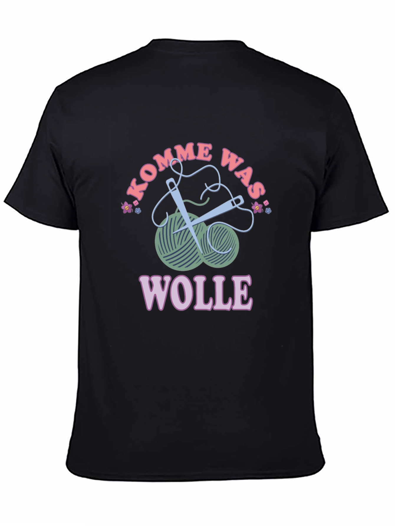 Kommen Was Wolle T-Shirt - Knitting Love