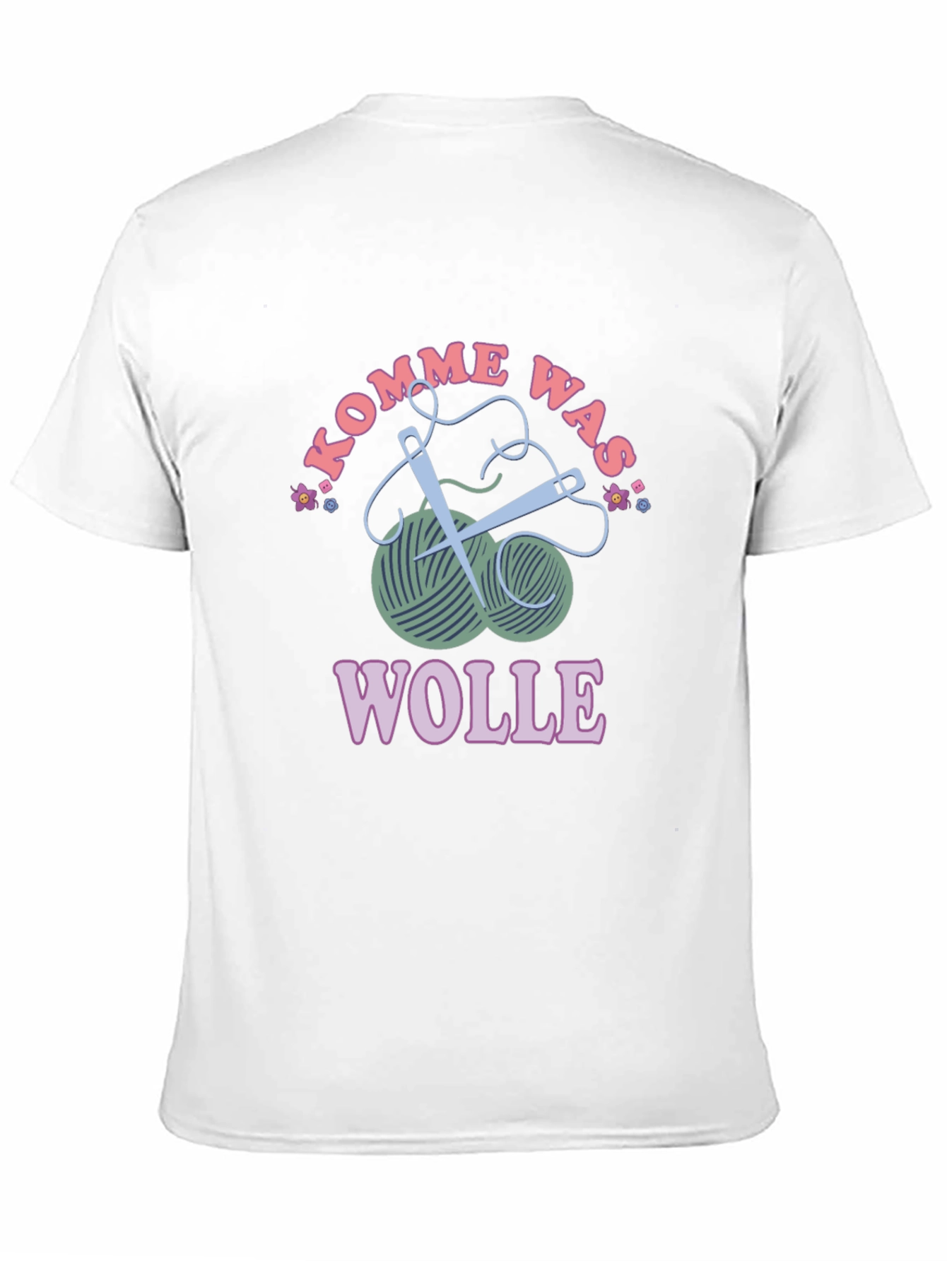 Kommen Was Wolle T-Shirt - Knitting Love