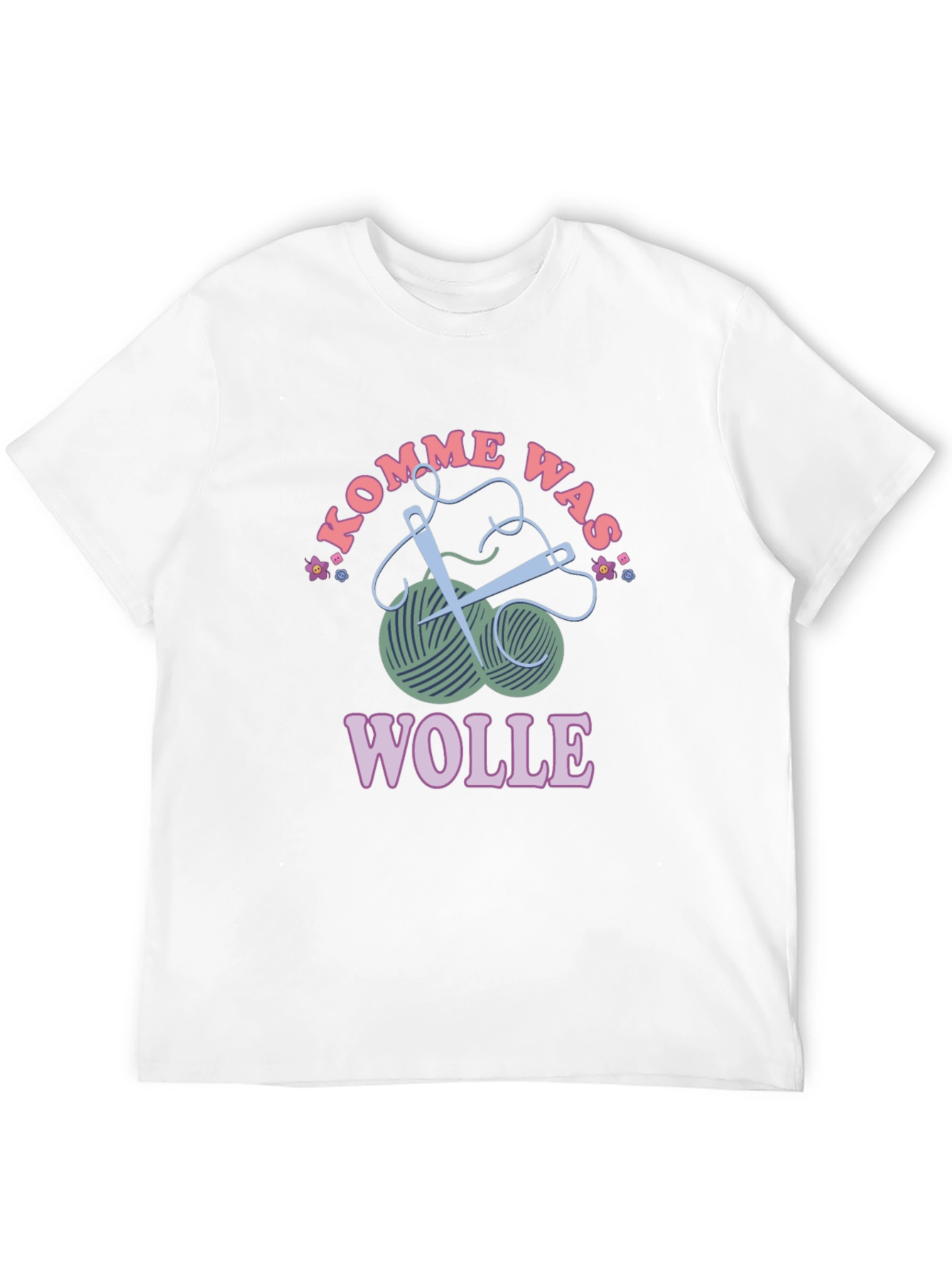 Kommen Was Wolle T-Shirt - Knitting Love