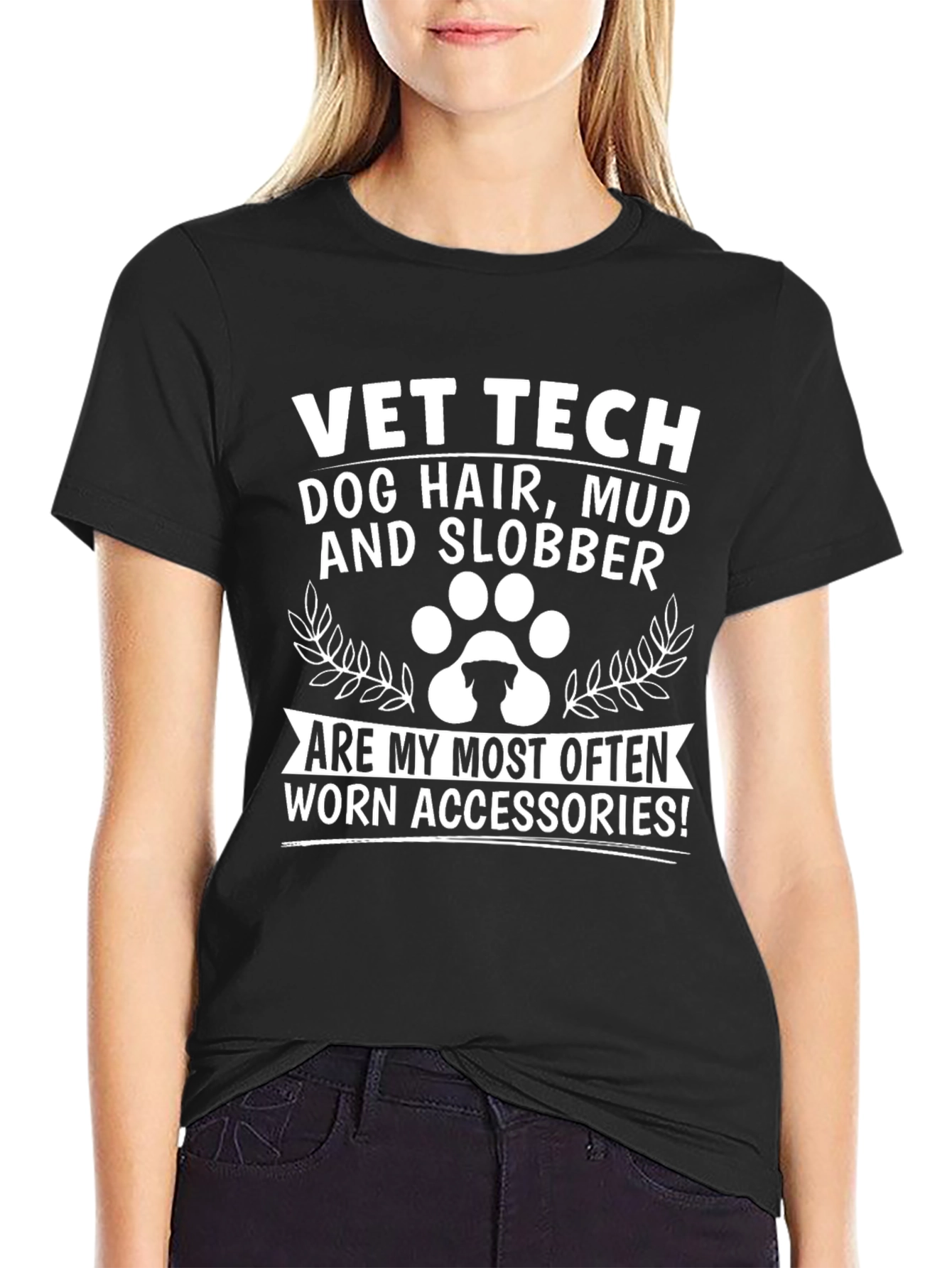 Vet Tech Dog Hair Mud & Slobber T-Shirt